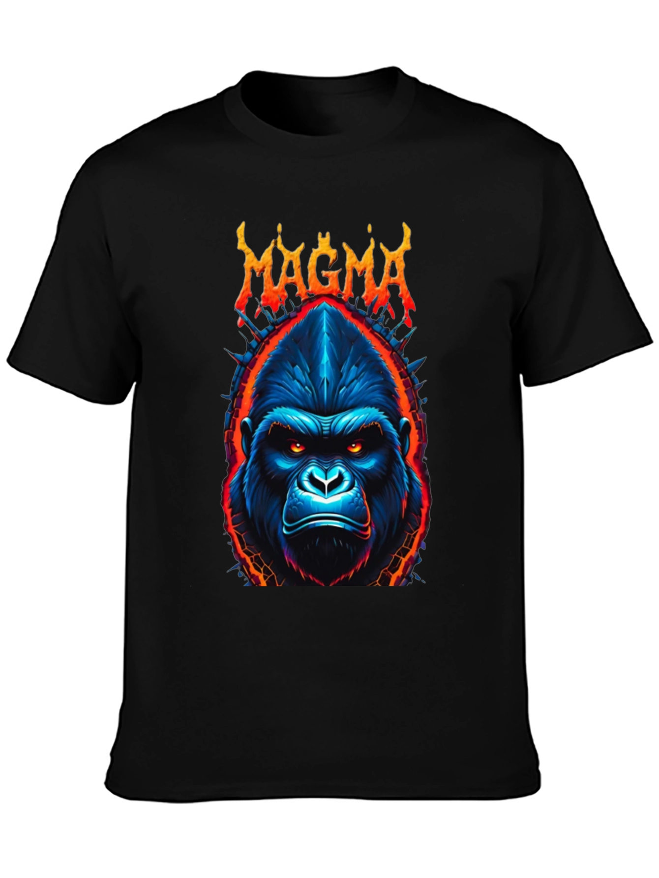 Magma Gorilla Graphic Tee - Bold Black T-Shirt
