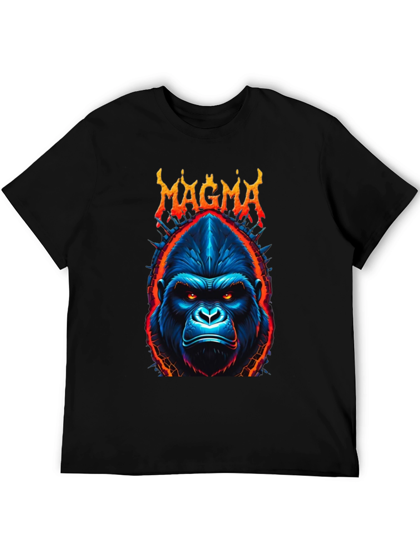 Magma Gorilla Graphic Tee - Bold Black T-Shirt