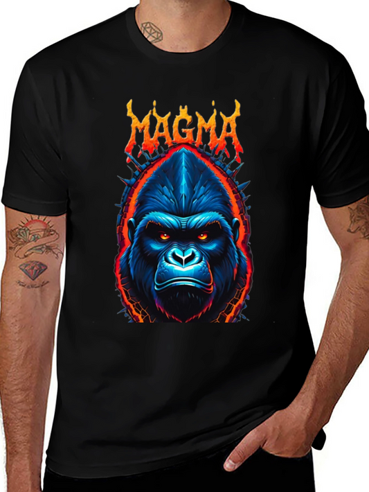 Magma Gorilla Graphic Tee - Bold Black T-Shirt