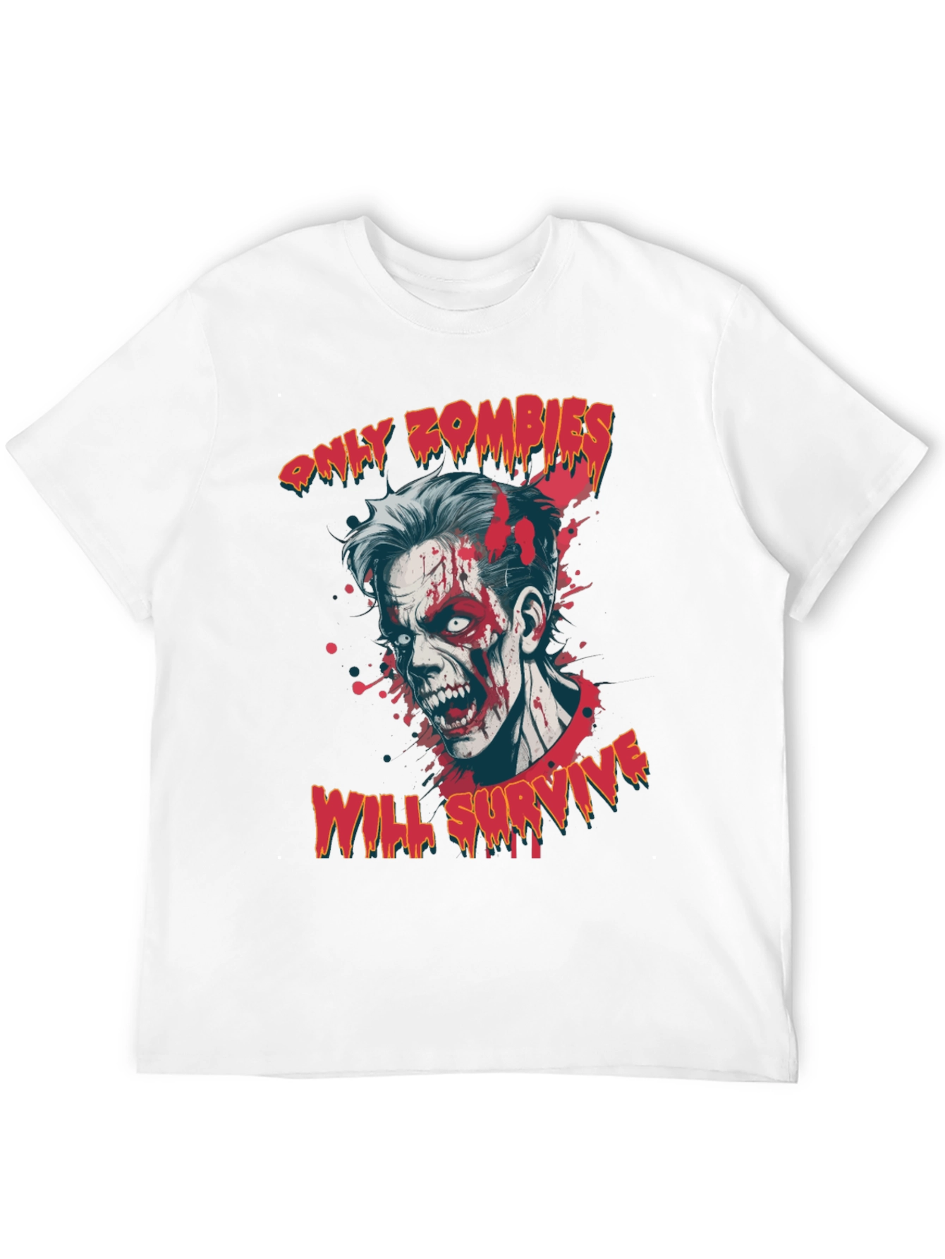 Zombie Survival Graphic Tee - Only Zombies Will Survive