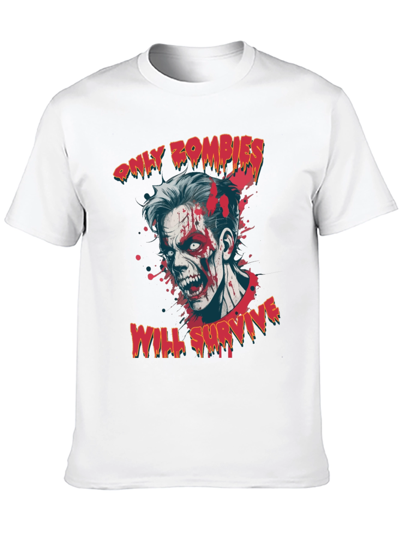 Zombie Survival Graphic Tee - Only Zombies Will Survive
