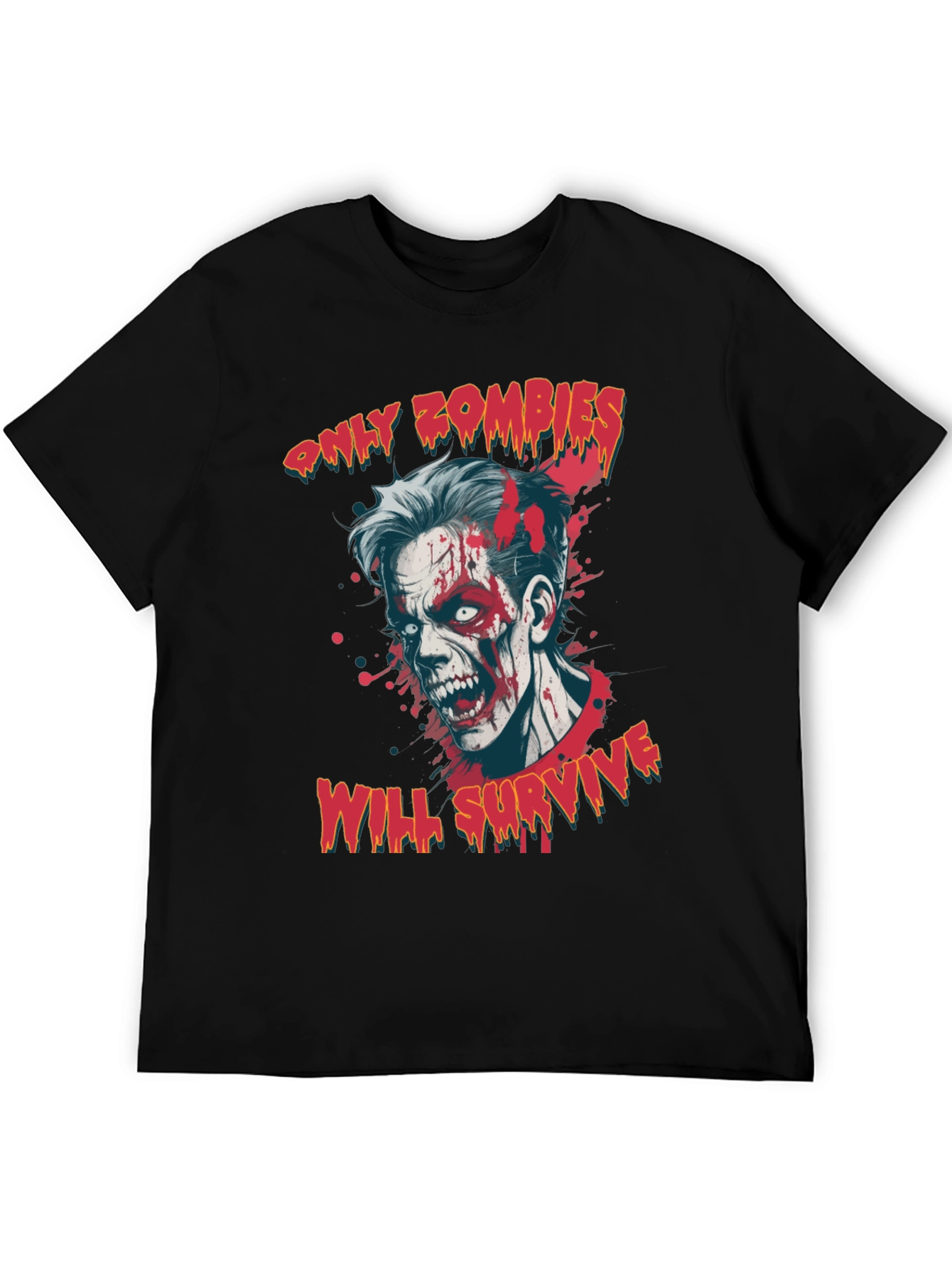 Zombie Survival Graphic Tee - Only Zombies Will Survive