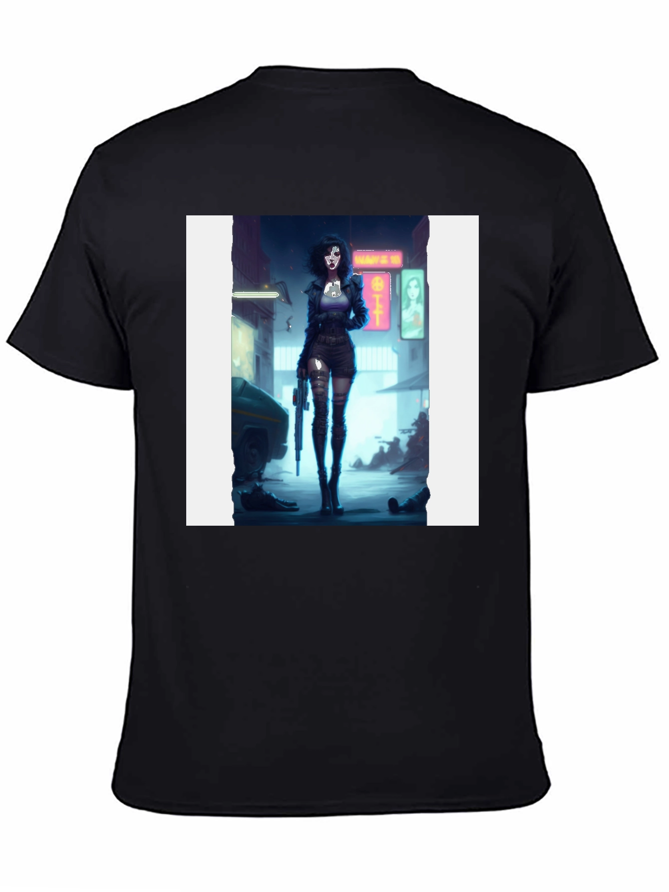 Cyberpunk Girl T-Shirt - Edgy Graphic Tee