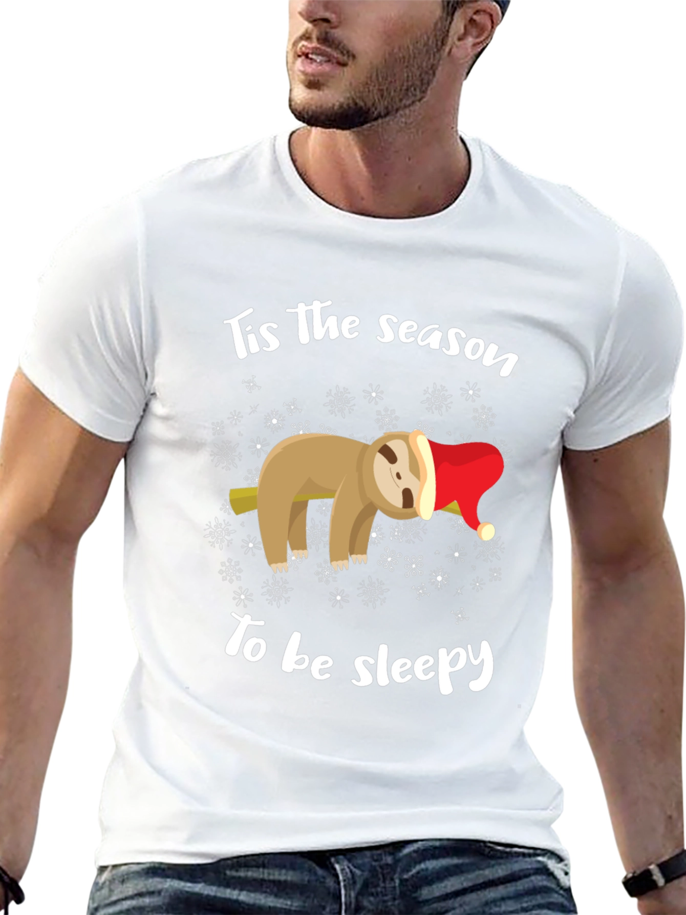 Festive Sloth Sleepy Season T-Shirt