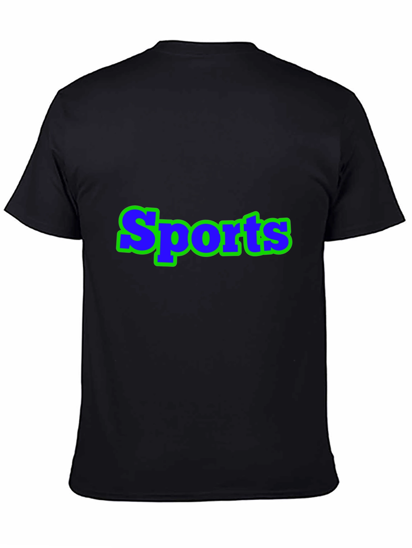 Sports Graphic Black T-Shirt
