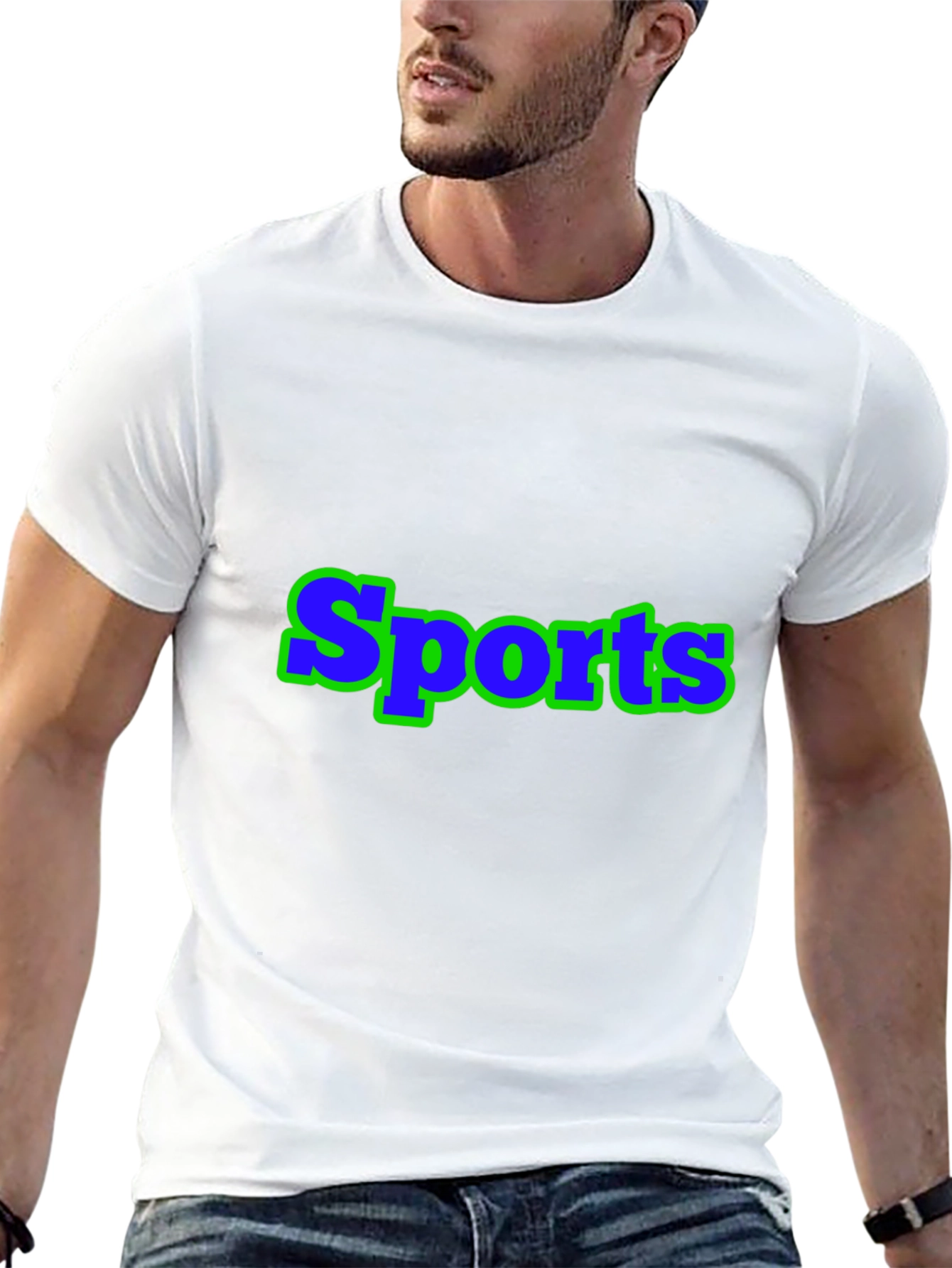 Sports Graphic Black T-Shirt