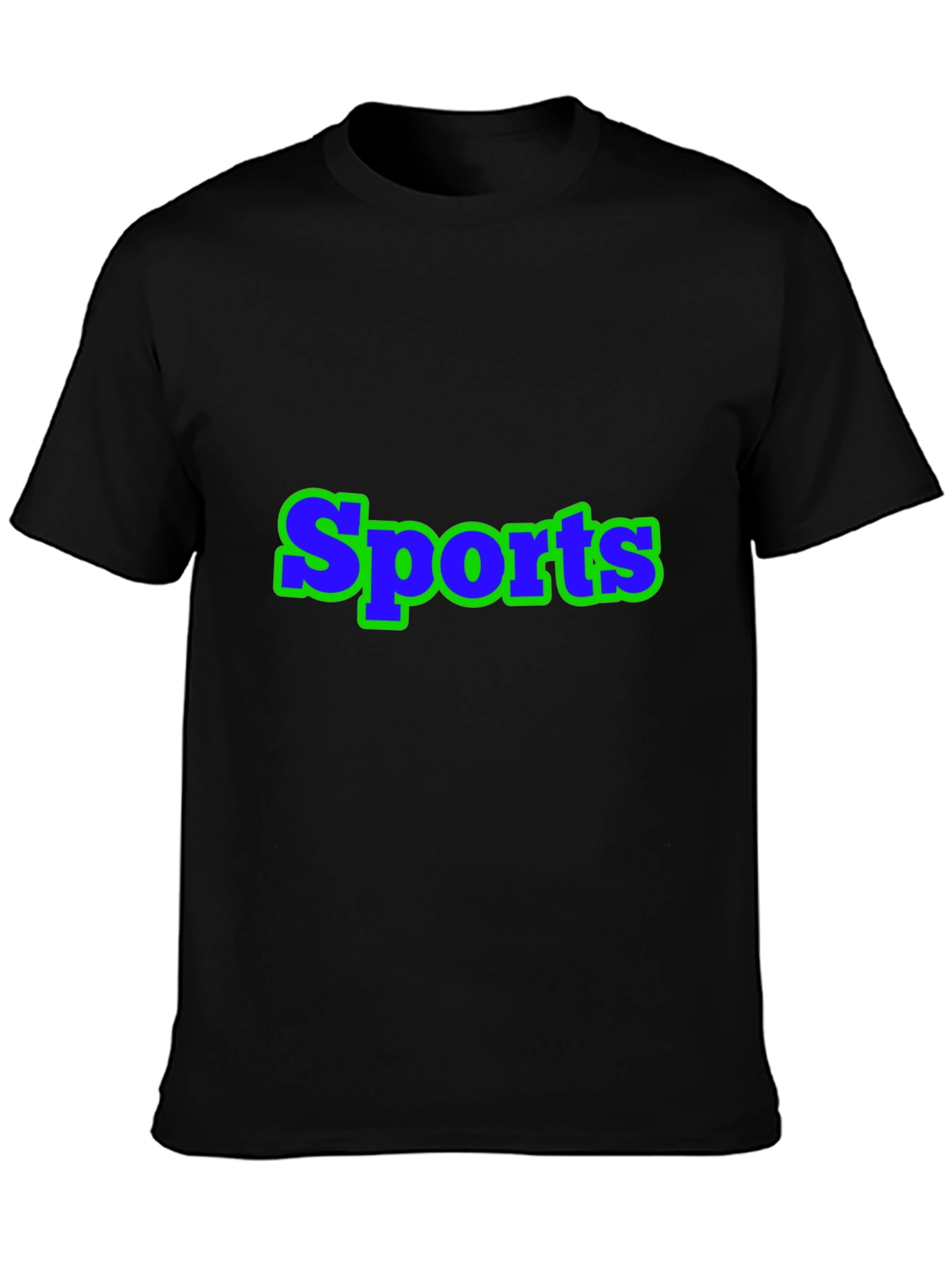 Sports Graphic Black T-Shirt
