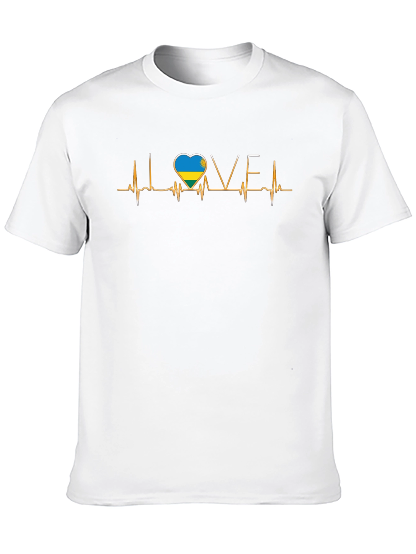 I Love Ukraine Heartbeat T-Shirt