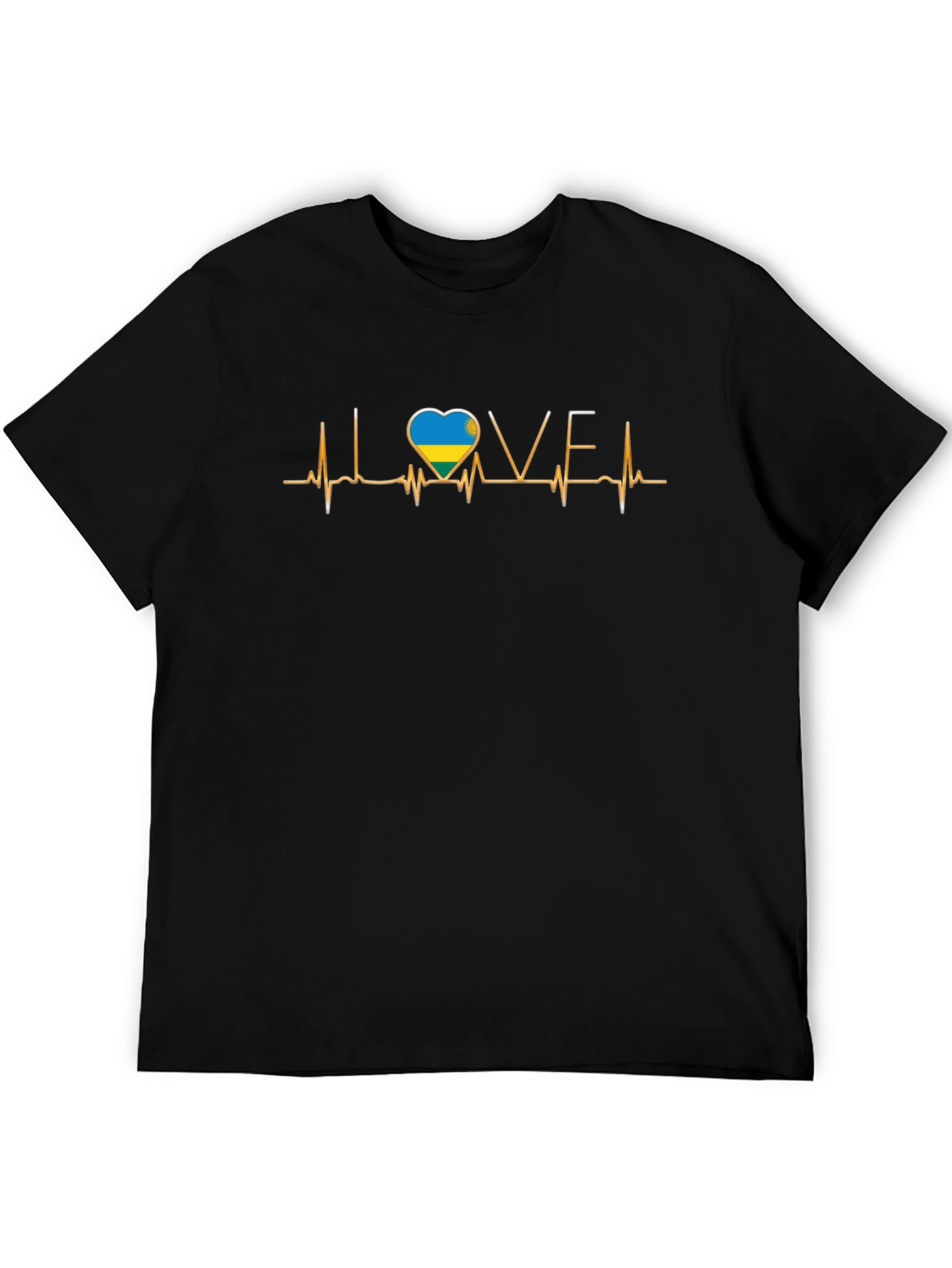 I Love Ukraine Heartbeat T-Shirt