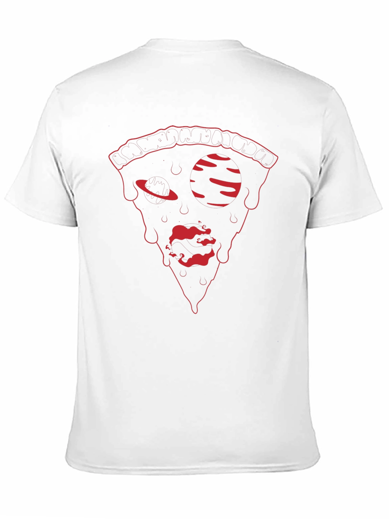 Pizza Graphic Tee - Trendy Black T-Shirt