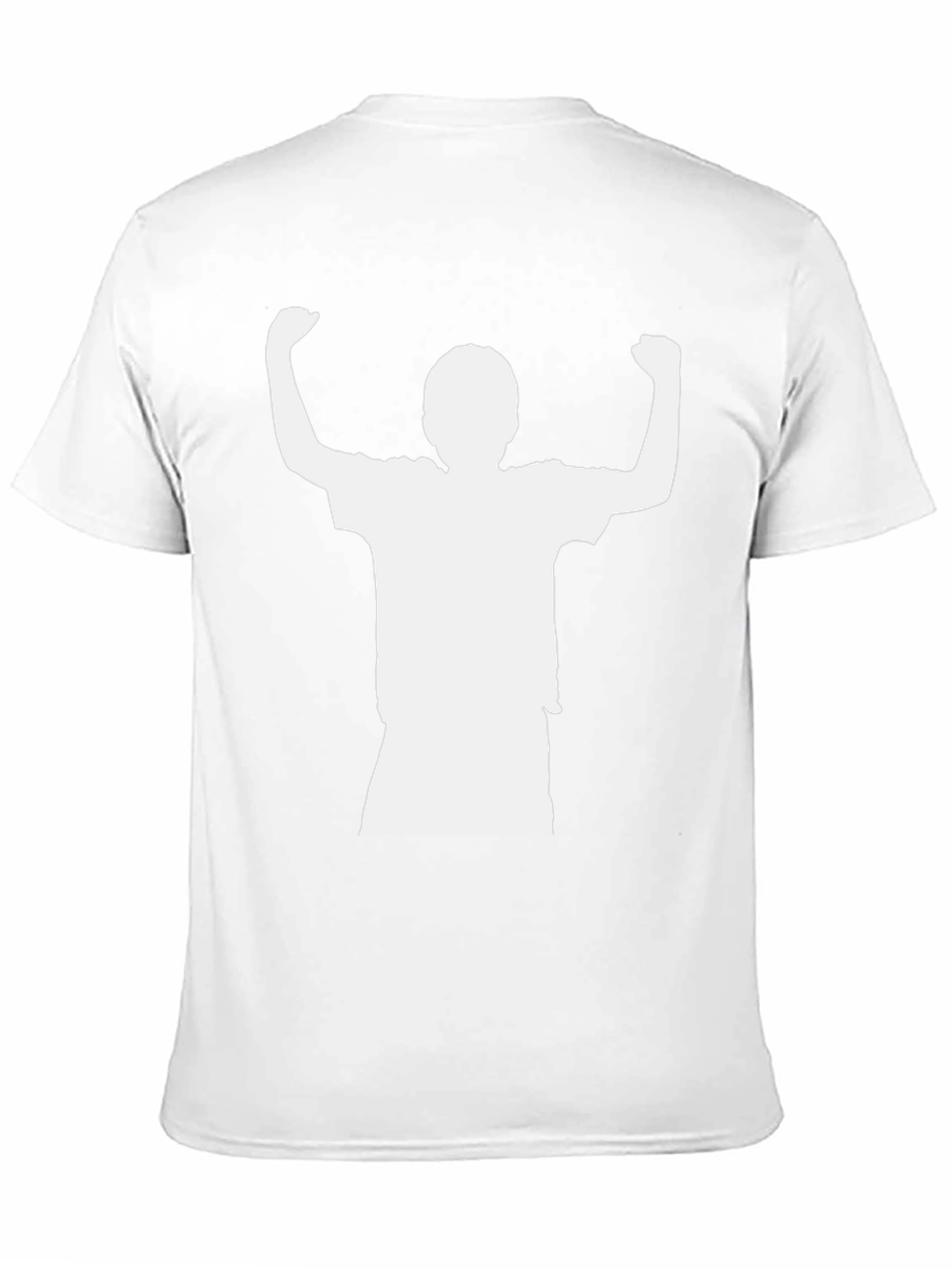 Black T-Shirt with Silhouette Print