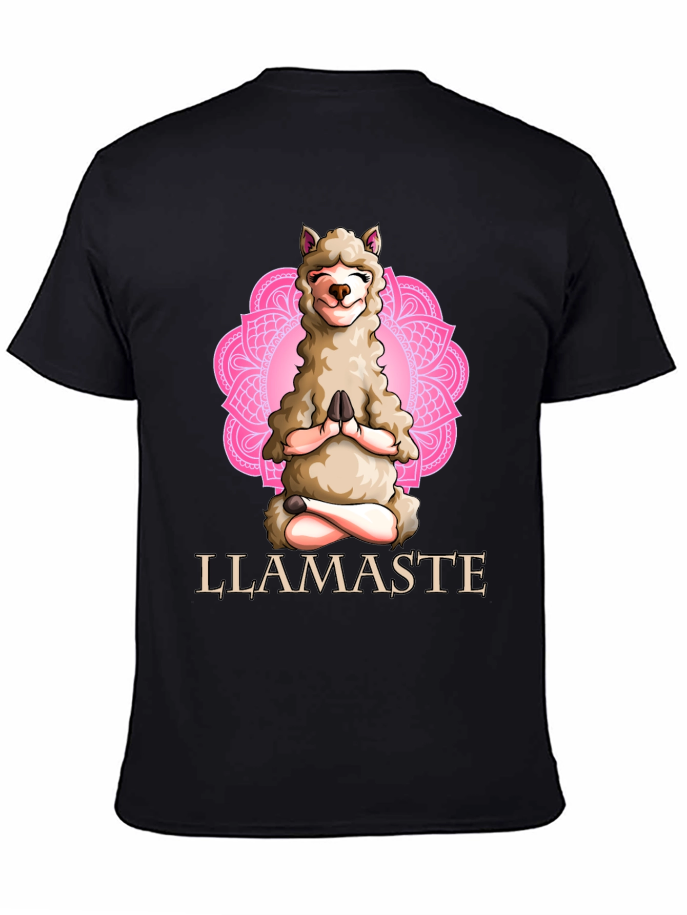 Llamaste Yoga Black T-Shirt
