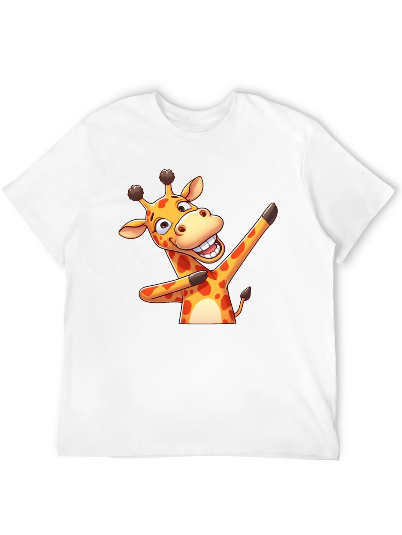 Dabbing Giraffe Graphic Tee - Fun Novelty T-Shirt