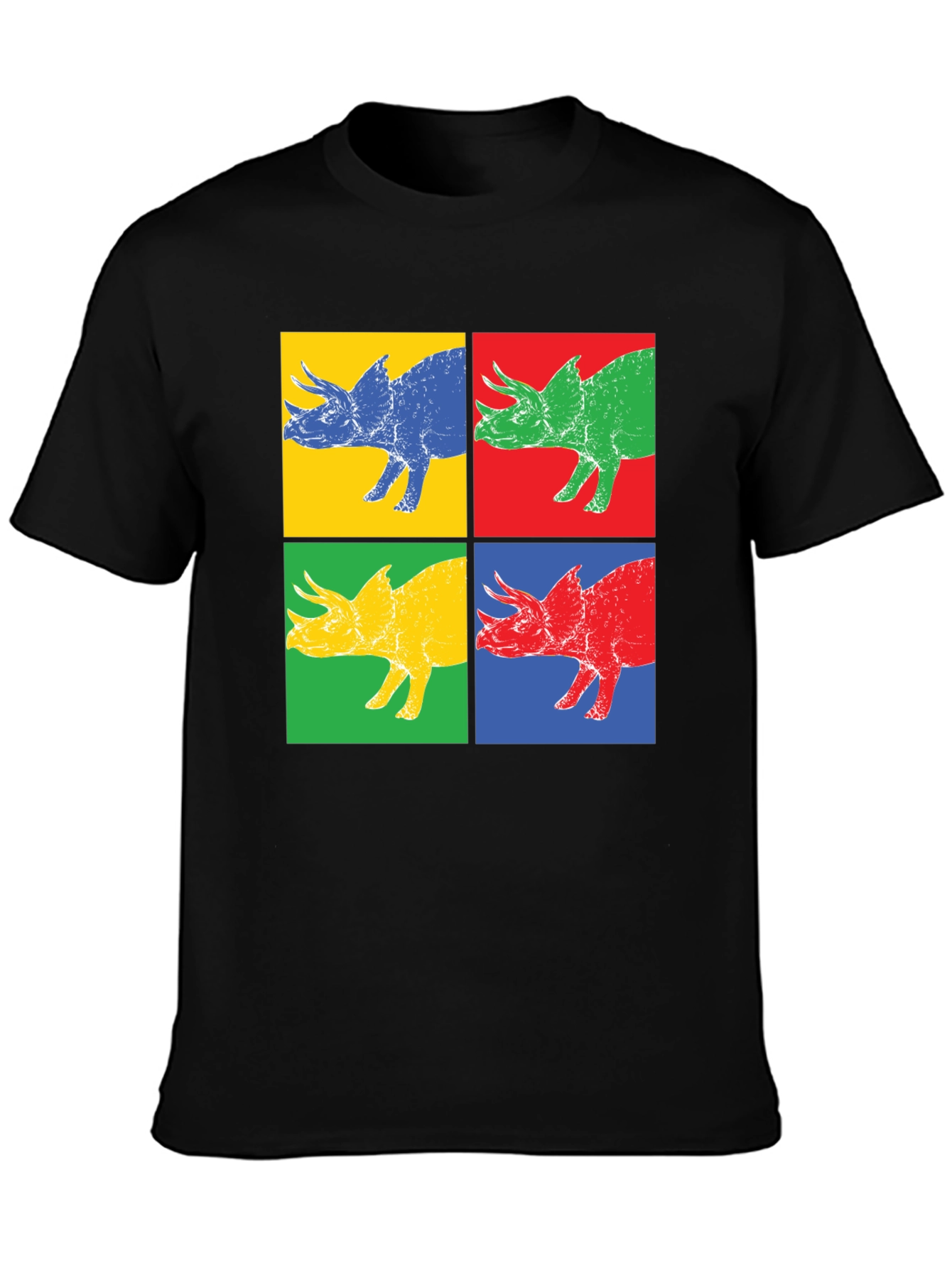 Pop Art Dinosaur Graphic T-Shirt