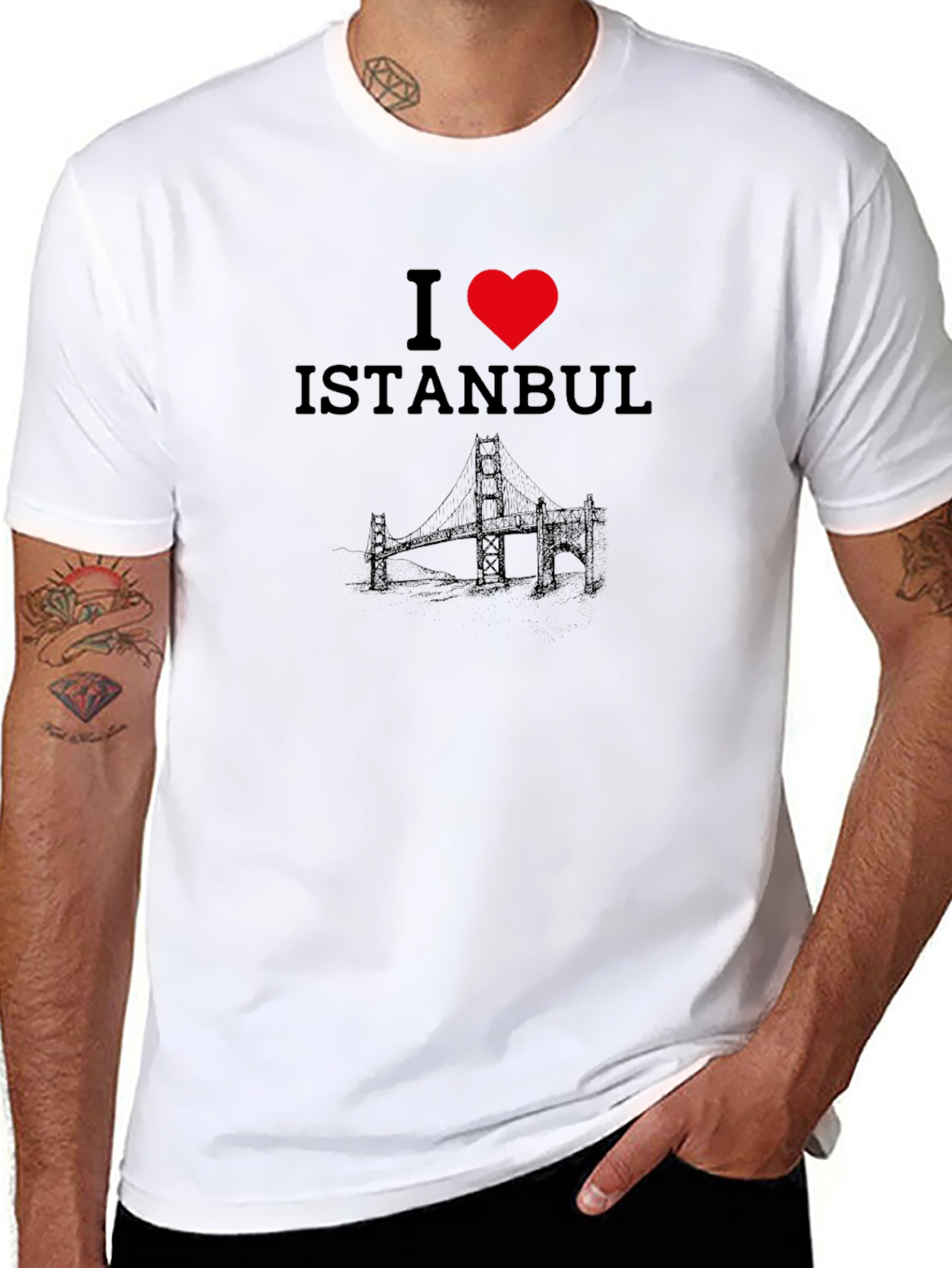 I Love Istanbul Black T-Shirt