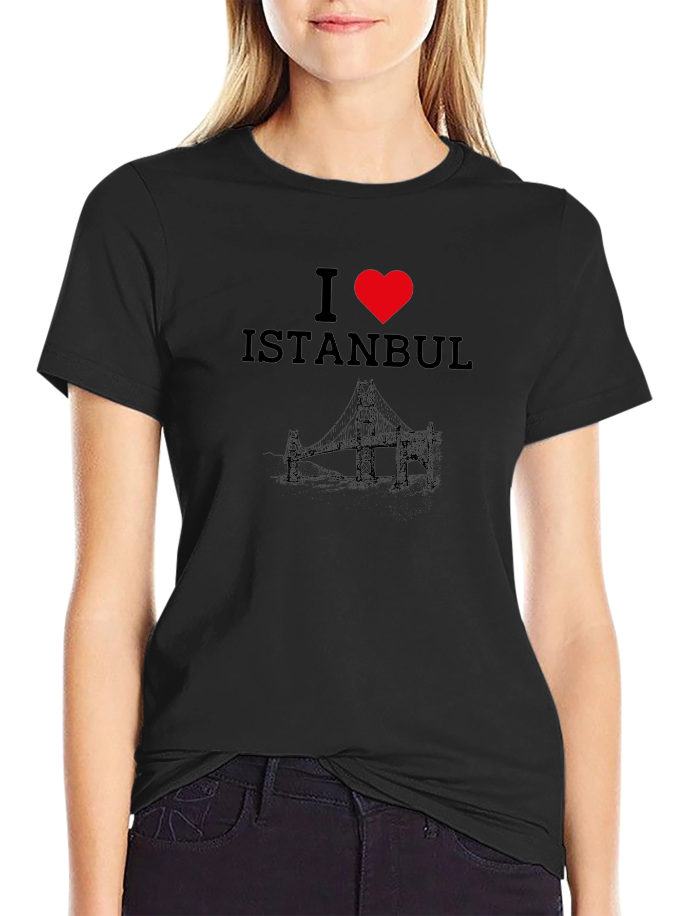 I Love Istanbul Black T-Shirt