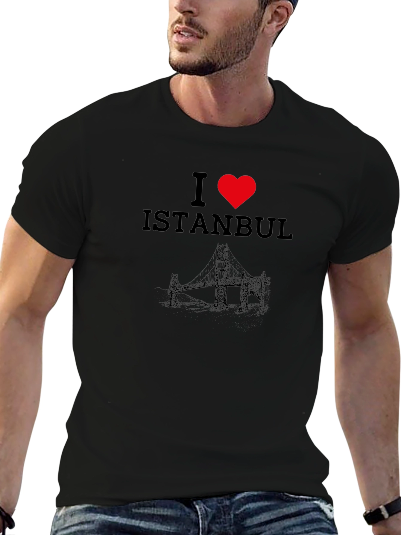 I Love Istanbul Black T-Shirt