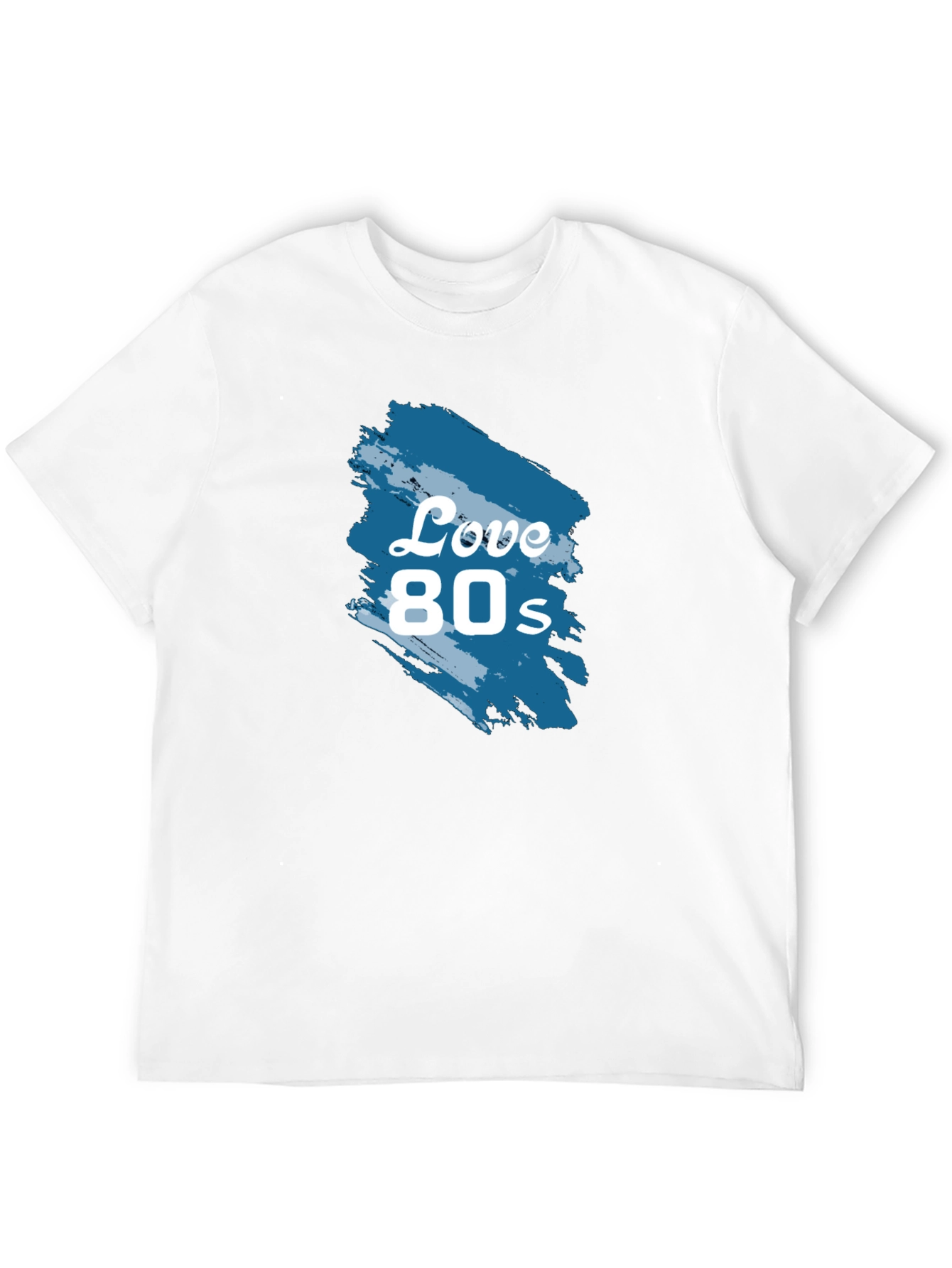Love 80s Retro Graphic Tee - Classic Black T-Shirt