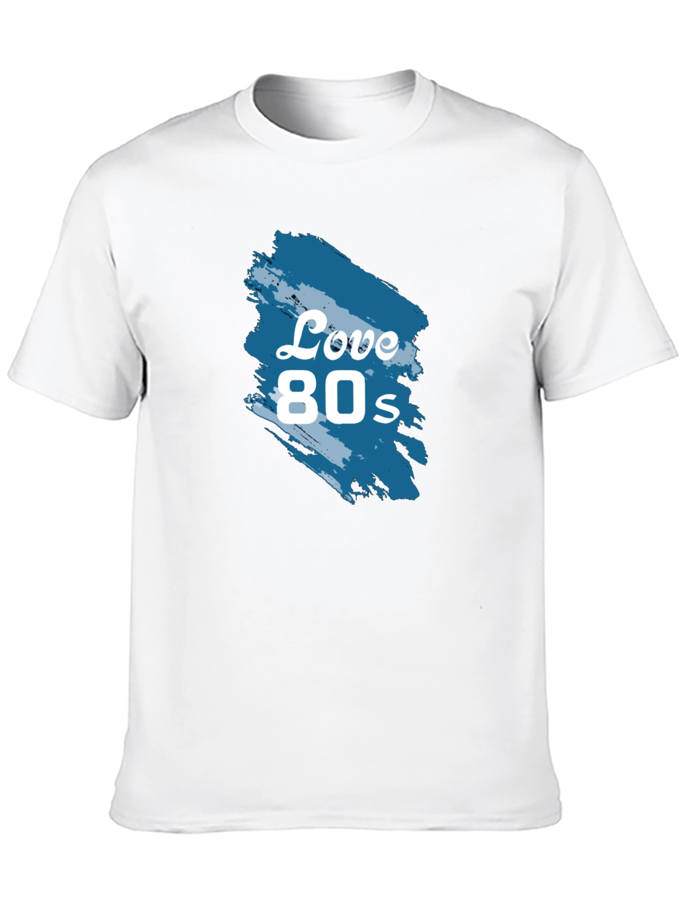 Love 80s Retro Graphic Tee - Classic Black T-Shirt