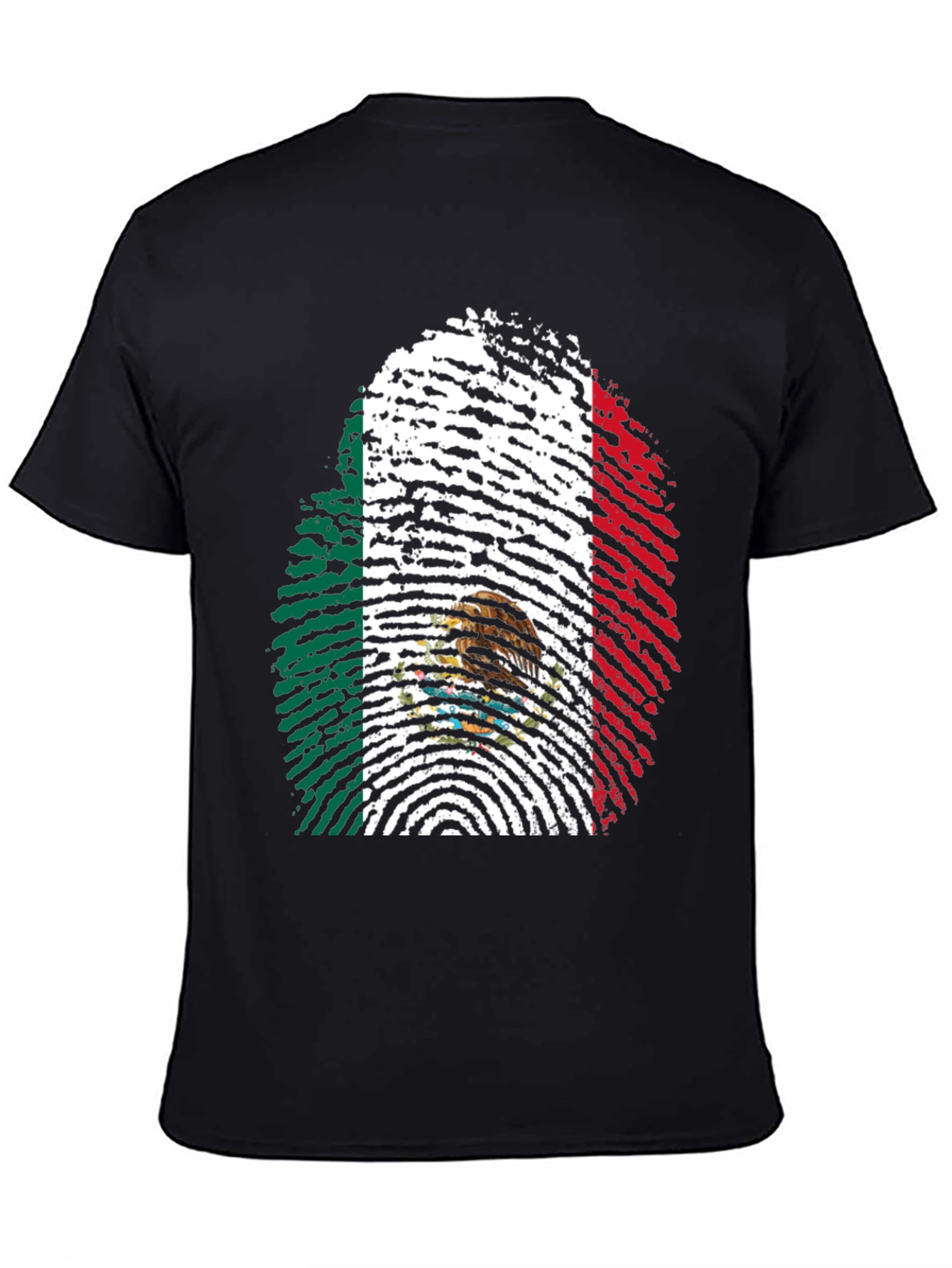Mexico Fingerprint Flag T-Shirt