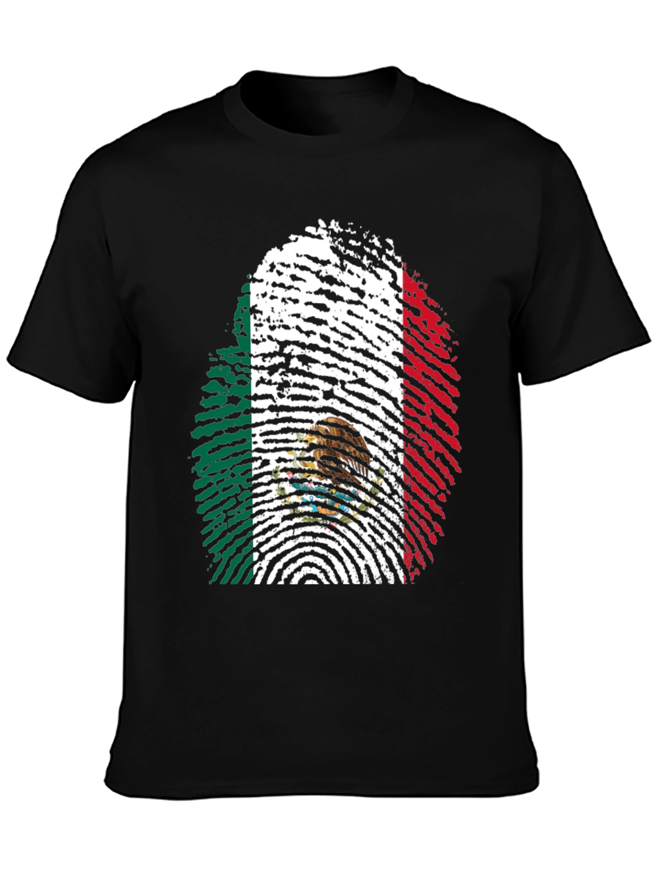 Mexico Fingerprint Flag T-Shirt