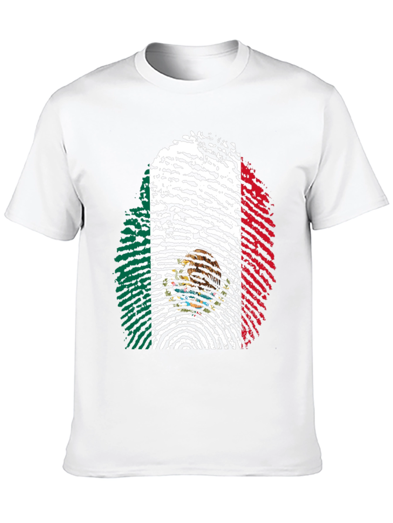 Mexico Fingerprint Flag T-Shirt