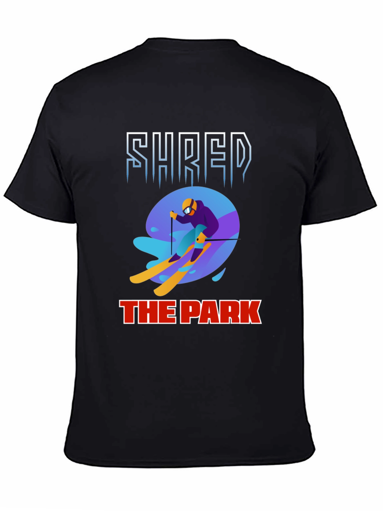Shred The Park Graphic Tee Skiing T-Shirt