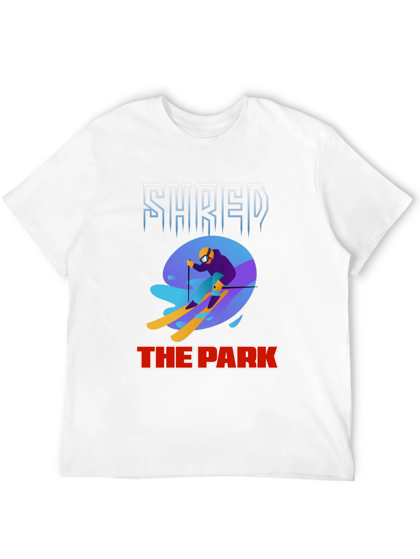 Shred The Park Graphic Tee Skiing T-Shirt