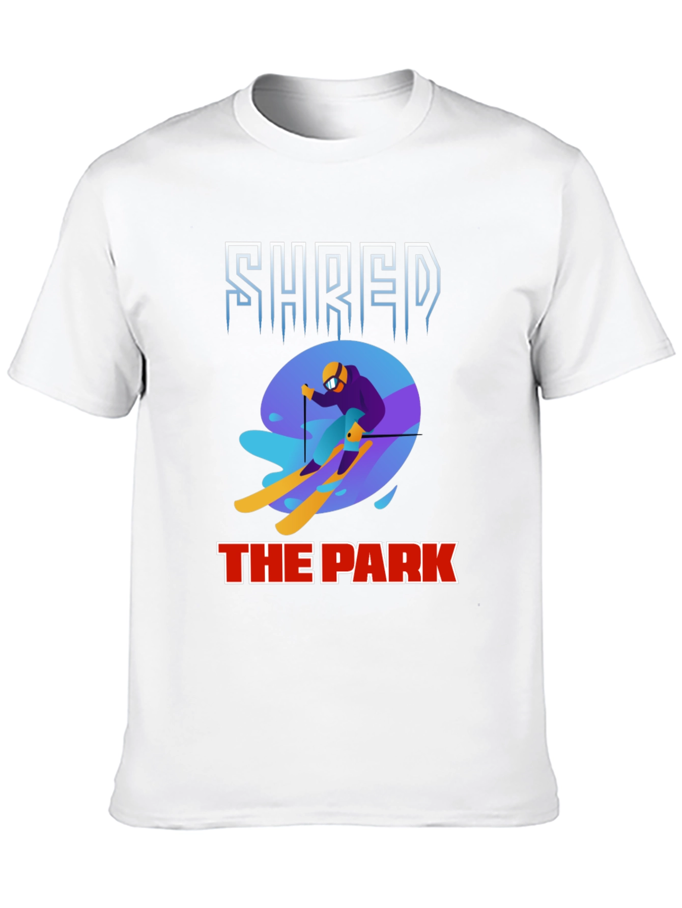 Shred The Park Graphic Tee Skiing T-Shirt