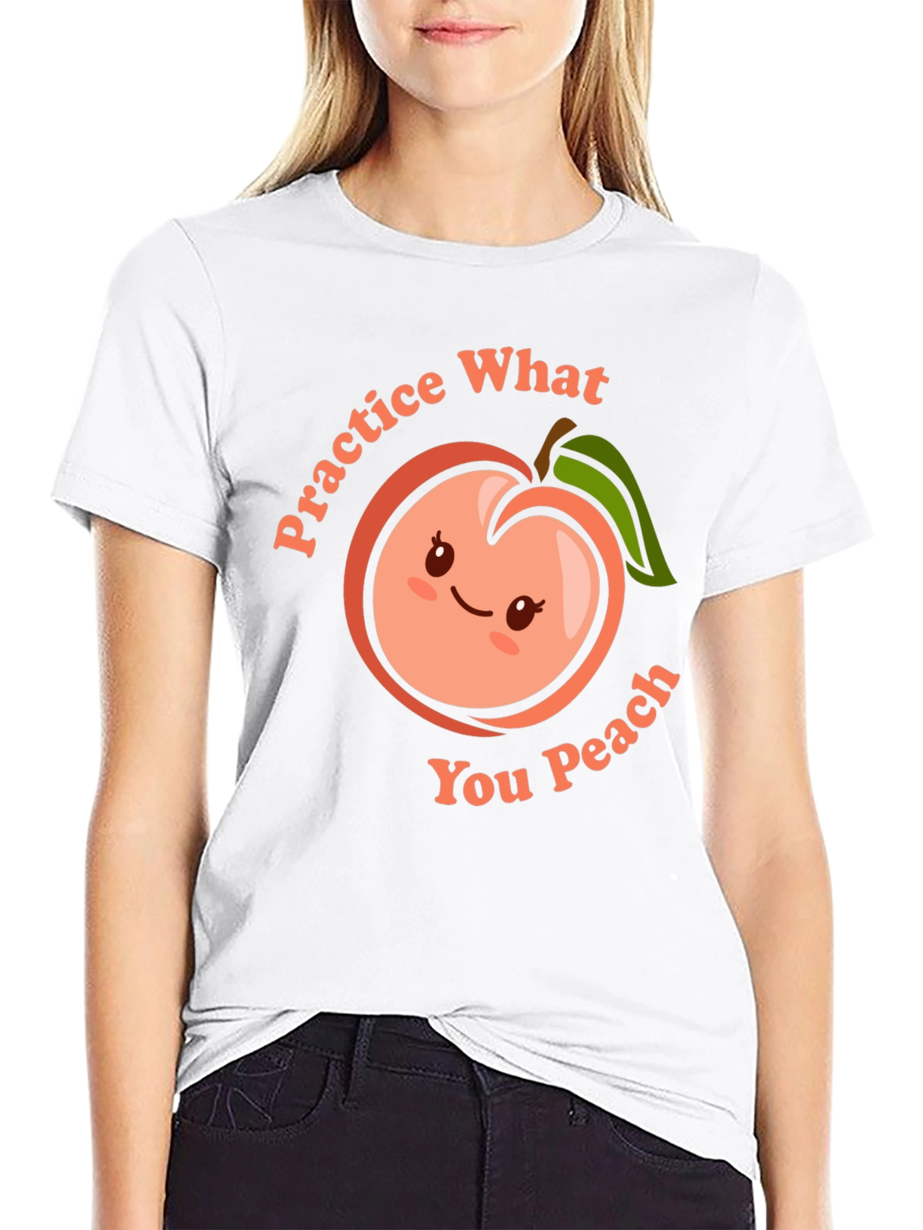 Practice What You Peach Funny T-Shirt