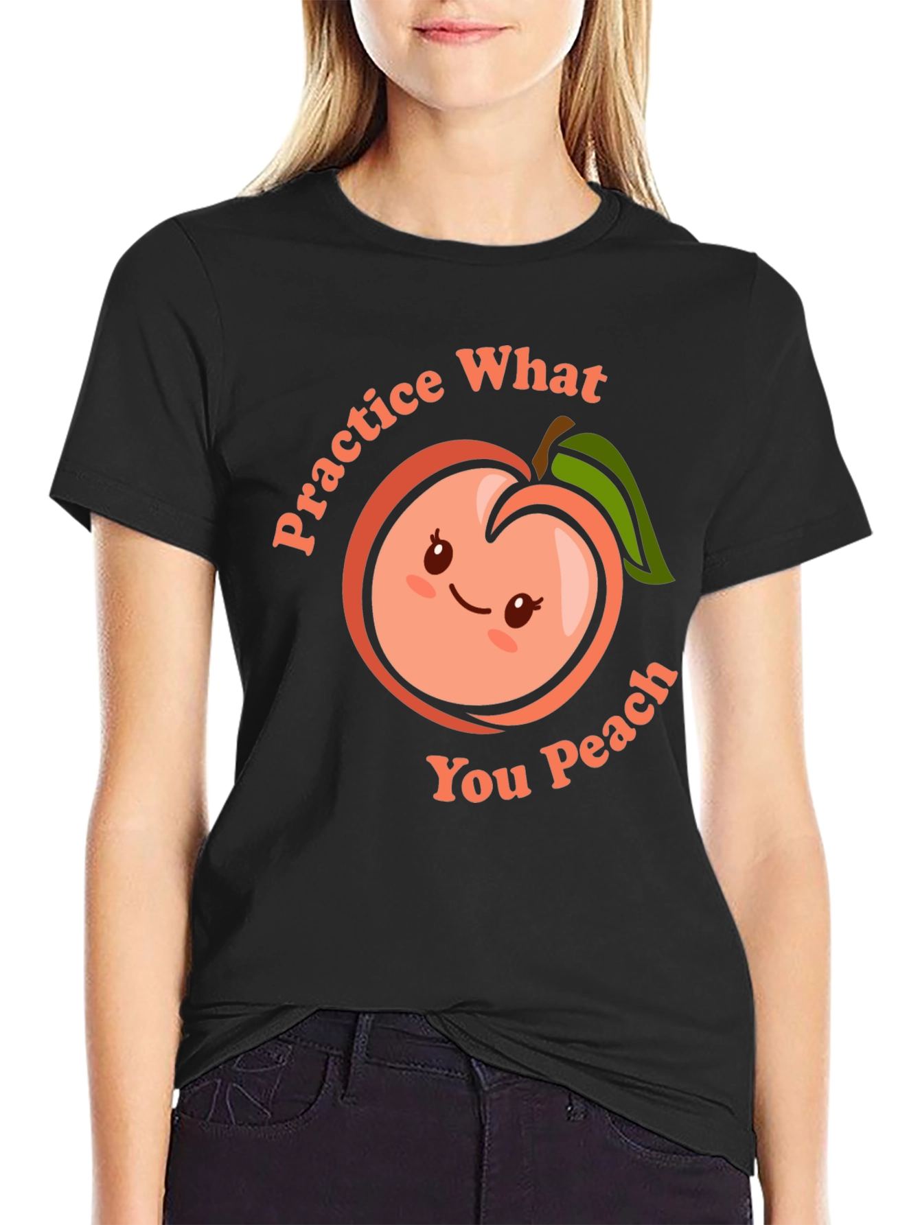 Practice What You Peach Funny T-Shirt