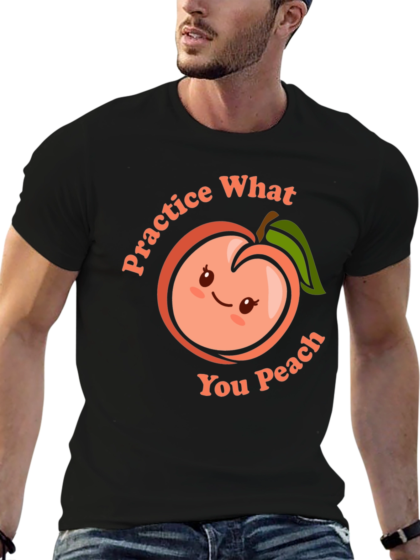 Practice What You Peach Funny T-Shirt