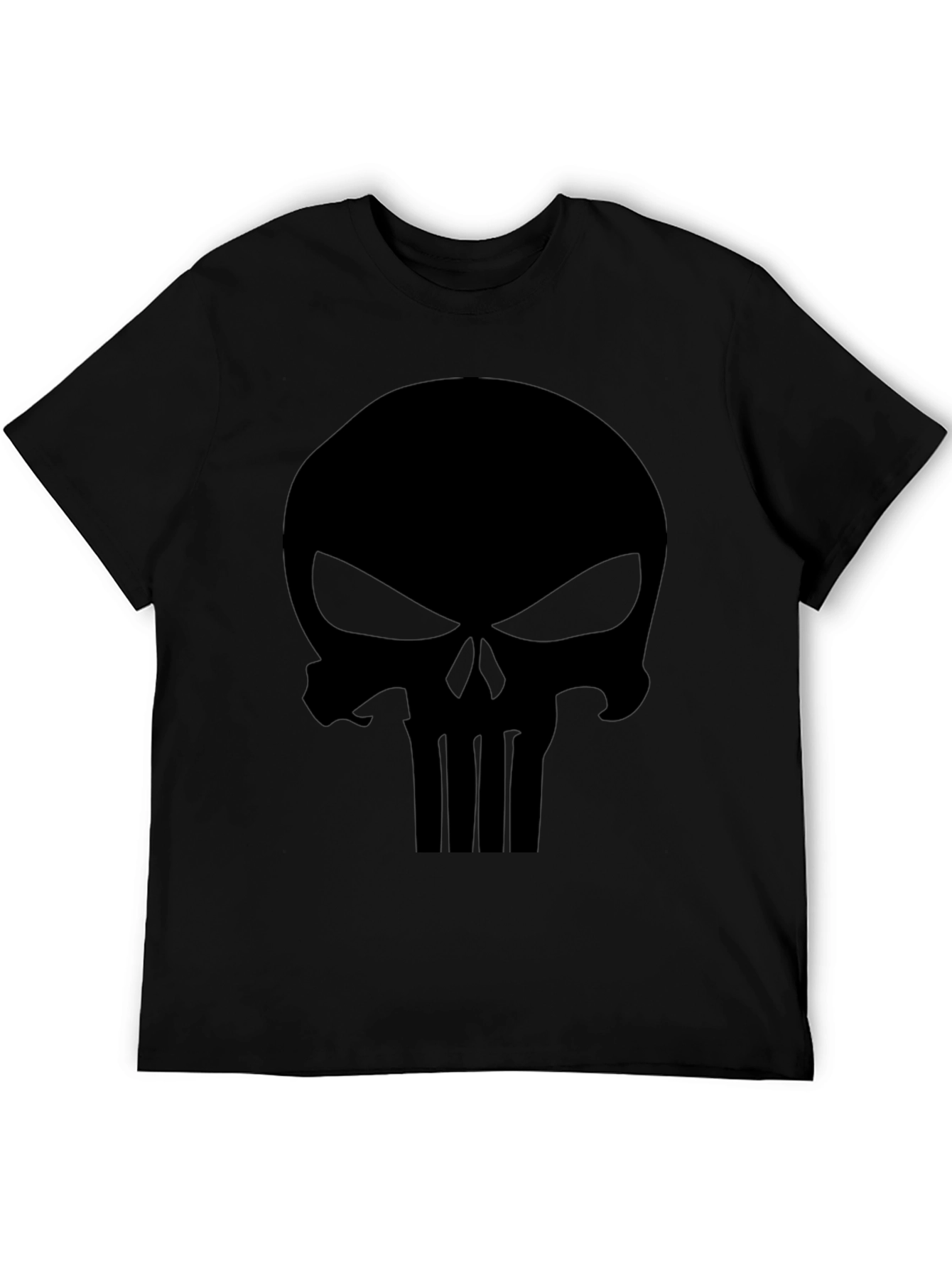 Punisher Skull Graphic T-Shirt - Mens Black Tee