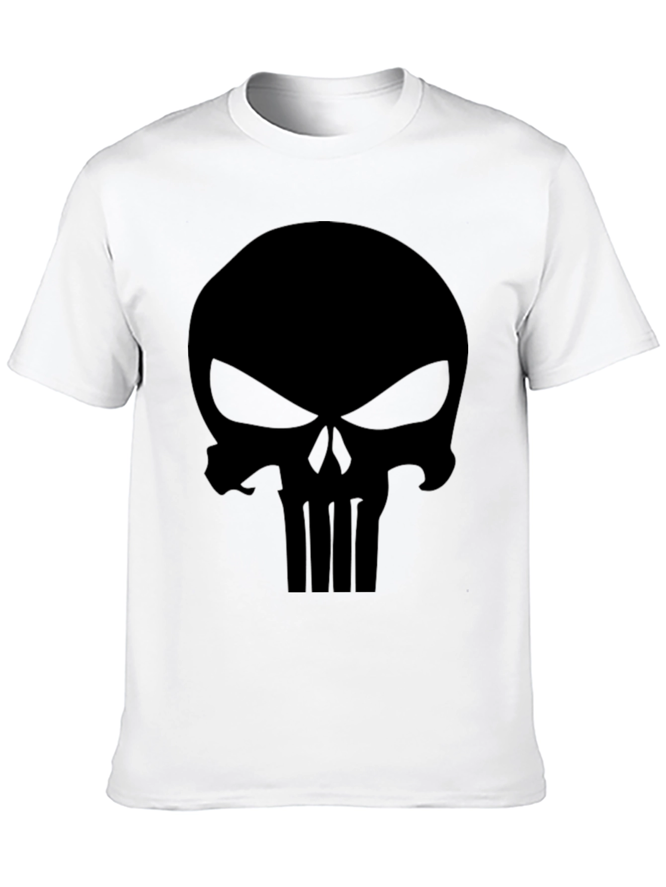 Punisher Skull Graphic T-Shirt - Mens Black Tee