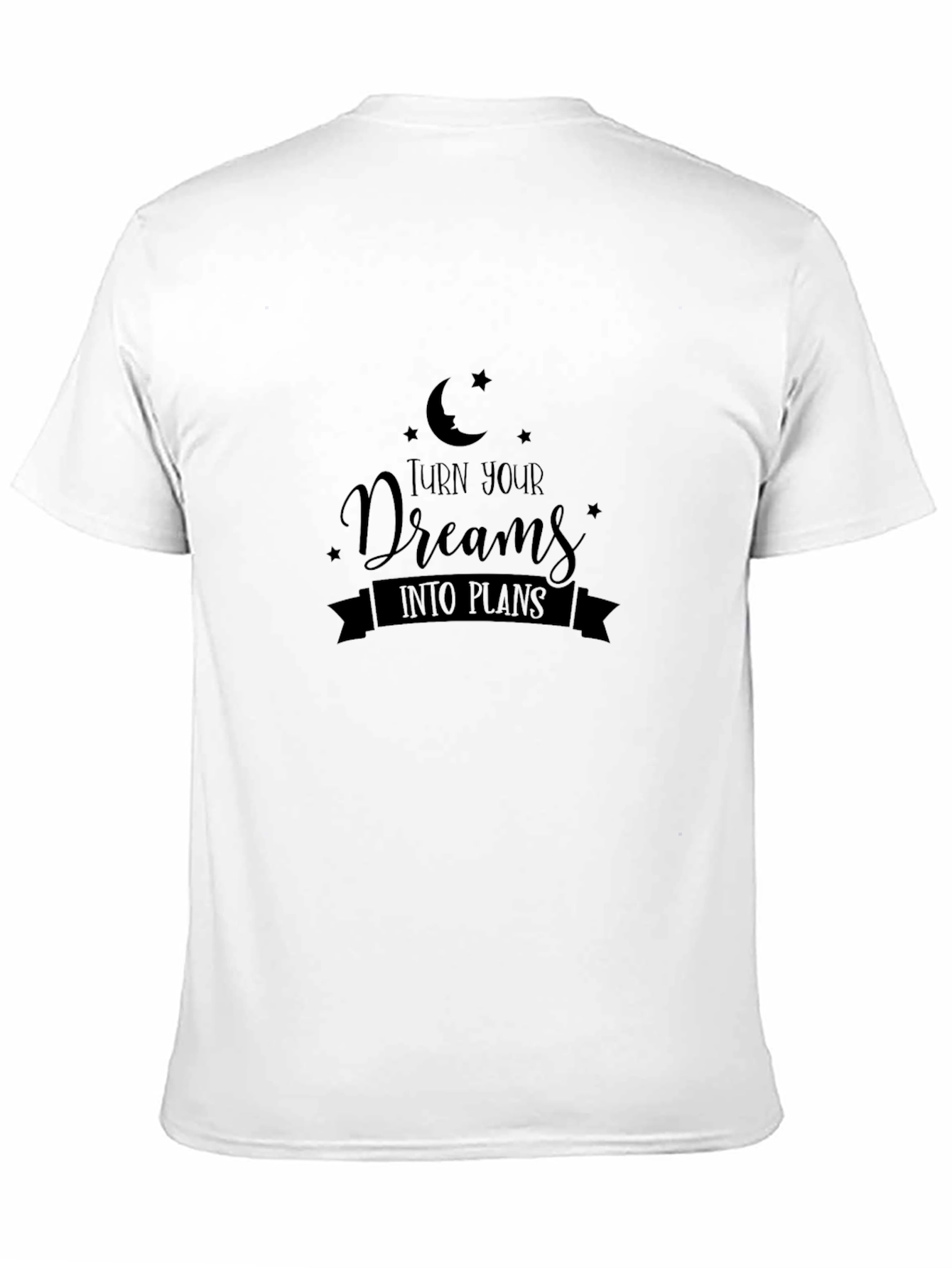 Dream Plan Graphic Tee - Motivational Black T-Shirt