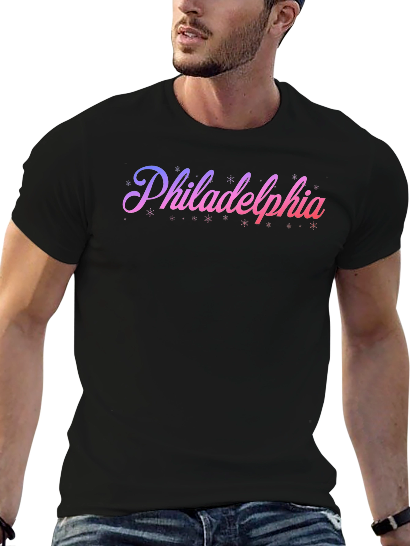 Philadelphia T-Shirt - Gradient Text Design