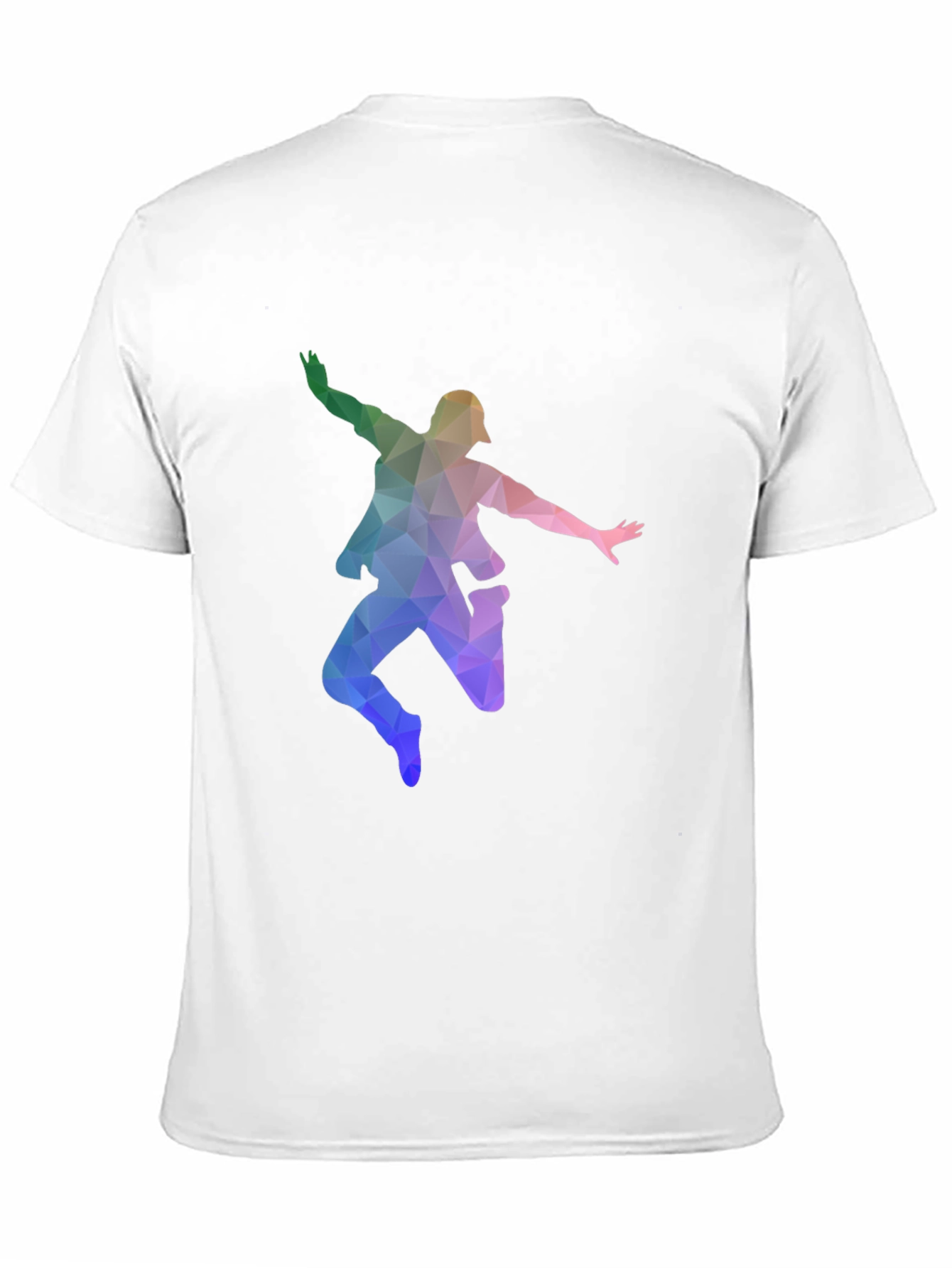 Geometric Dancer Graphic T-Shirt - Black