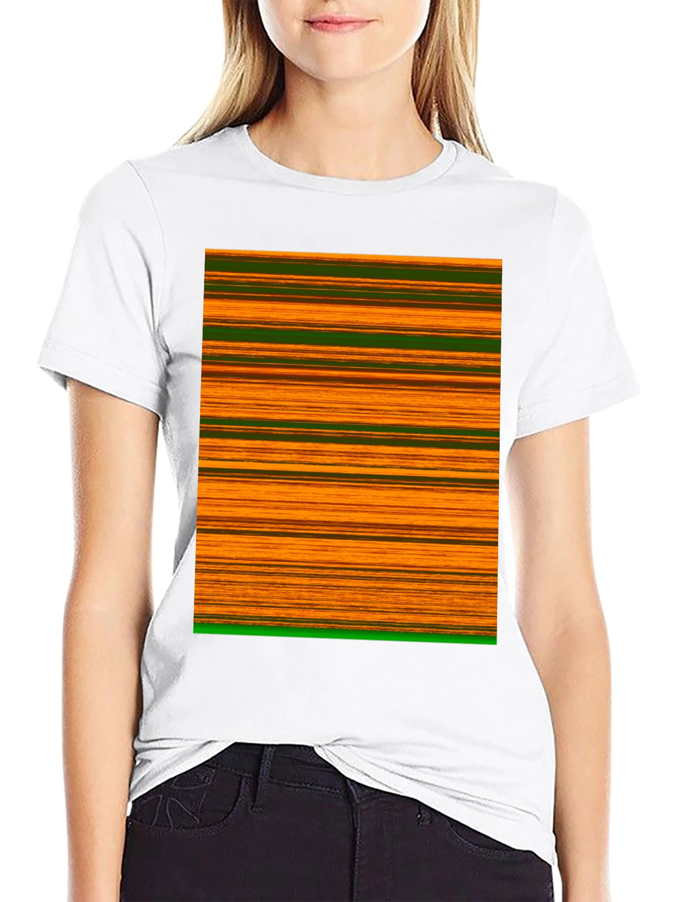 Striped Graphic Tee
