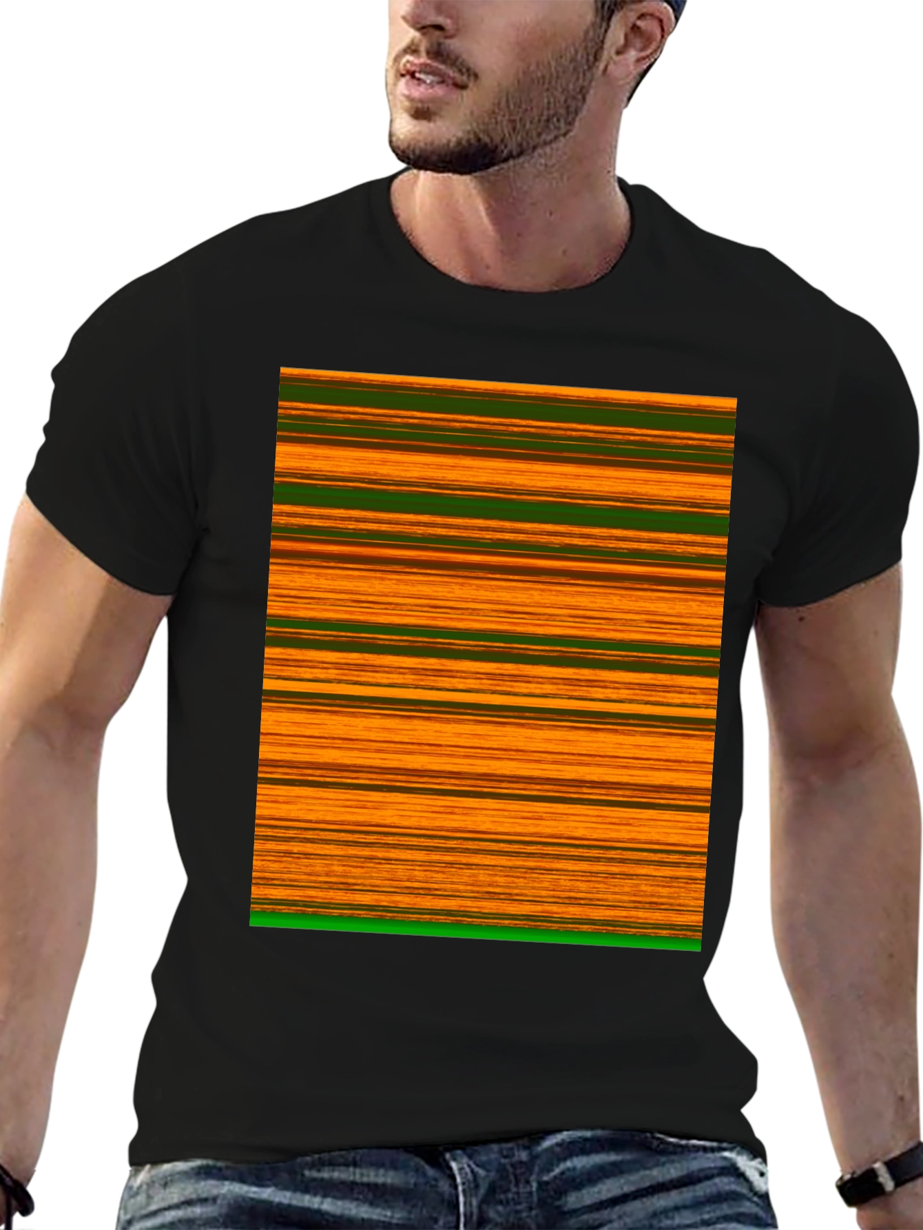 Striped Graphic Tee