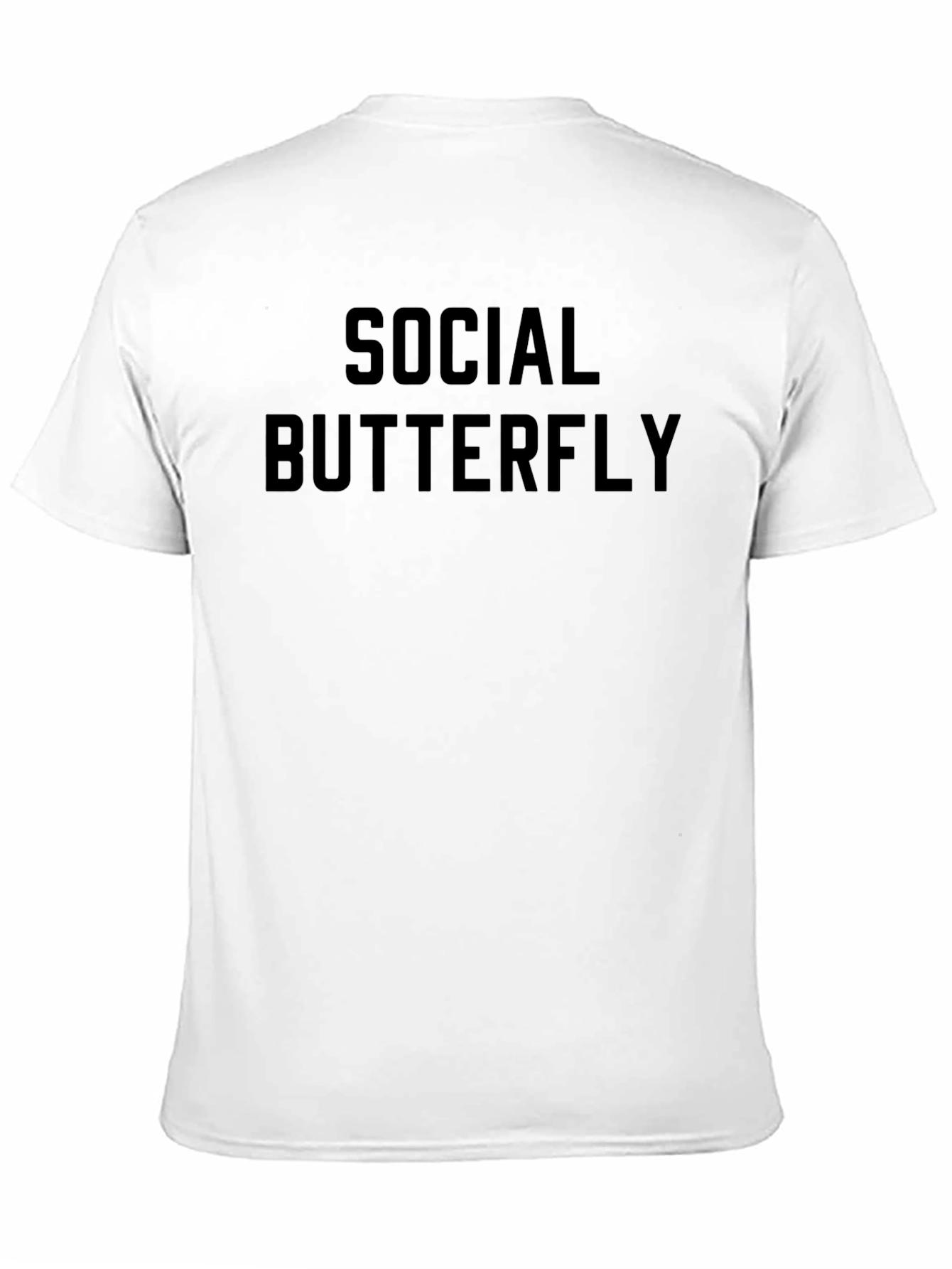 Social Butterfly Black T-Shirt - Bold Statement Tee