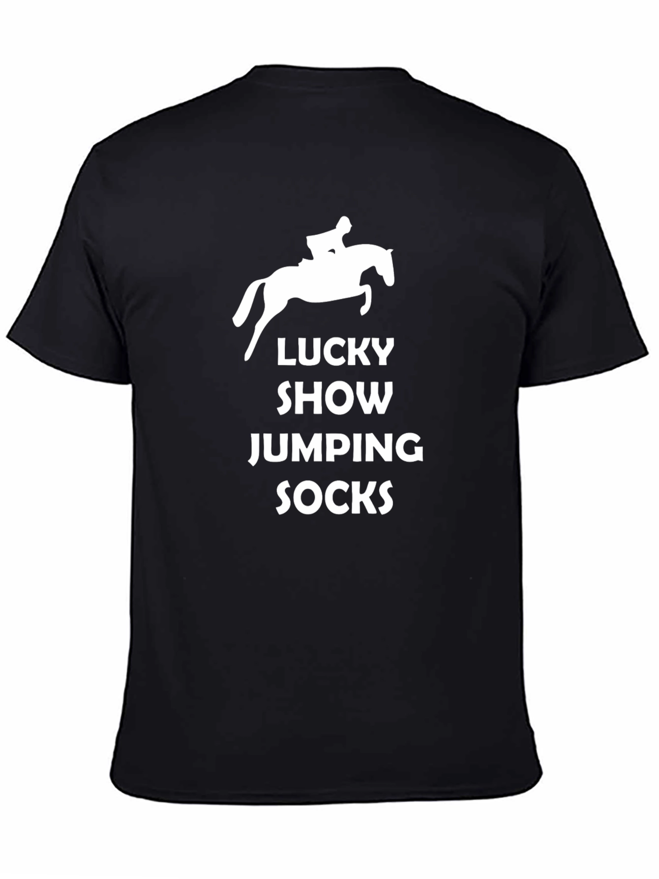 Lucky Show Jumping Socks Black T-Shirt