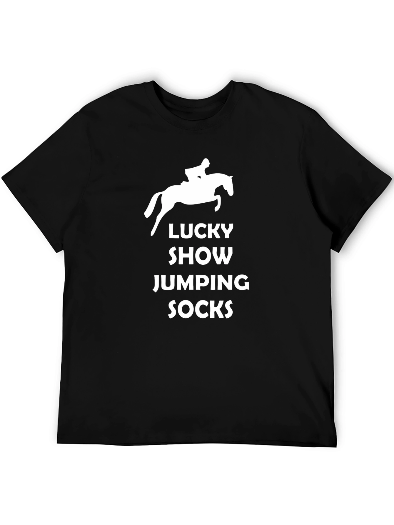Lucky Show Jumping Socks Black T-Shirt
