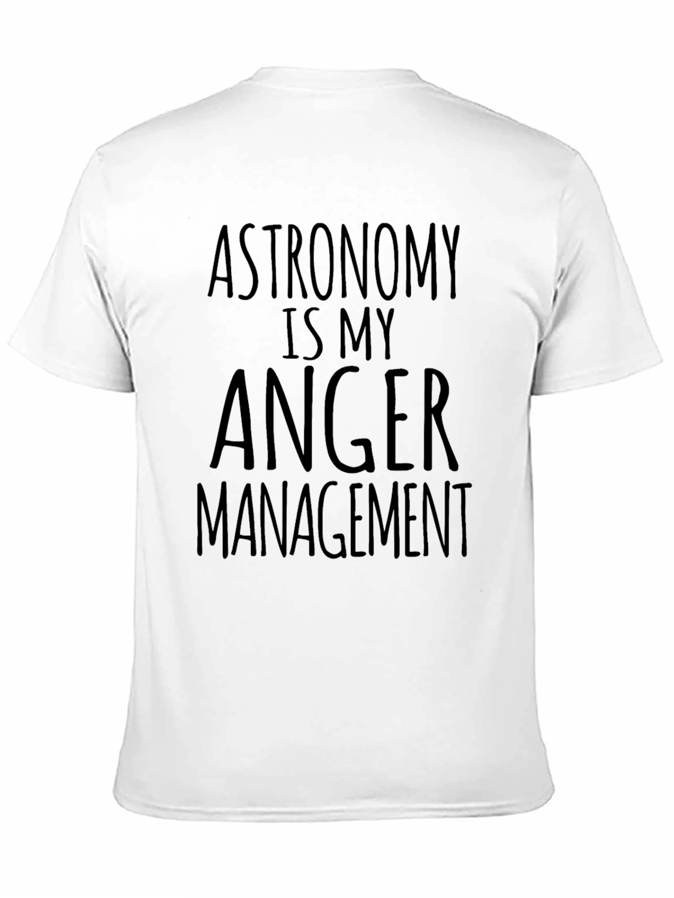 Astronomy Anger Management Black T-Shirt