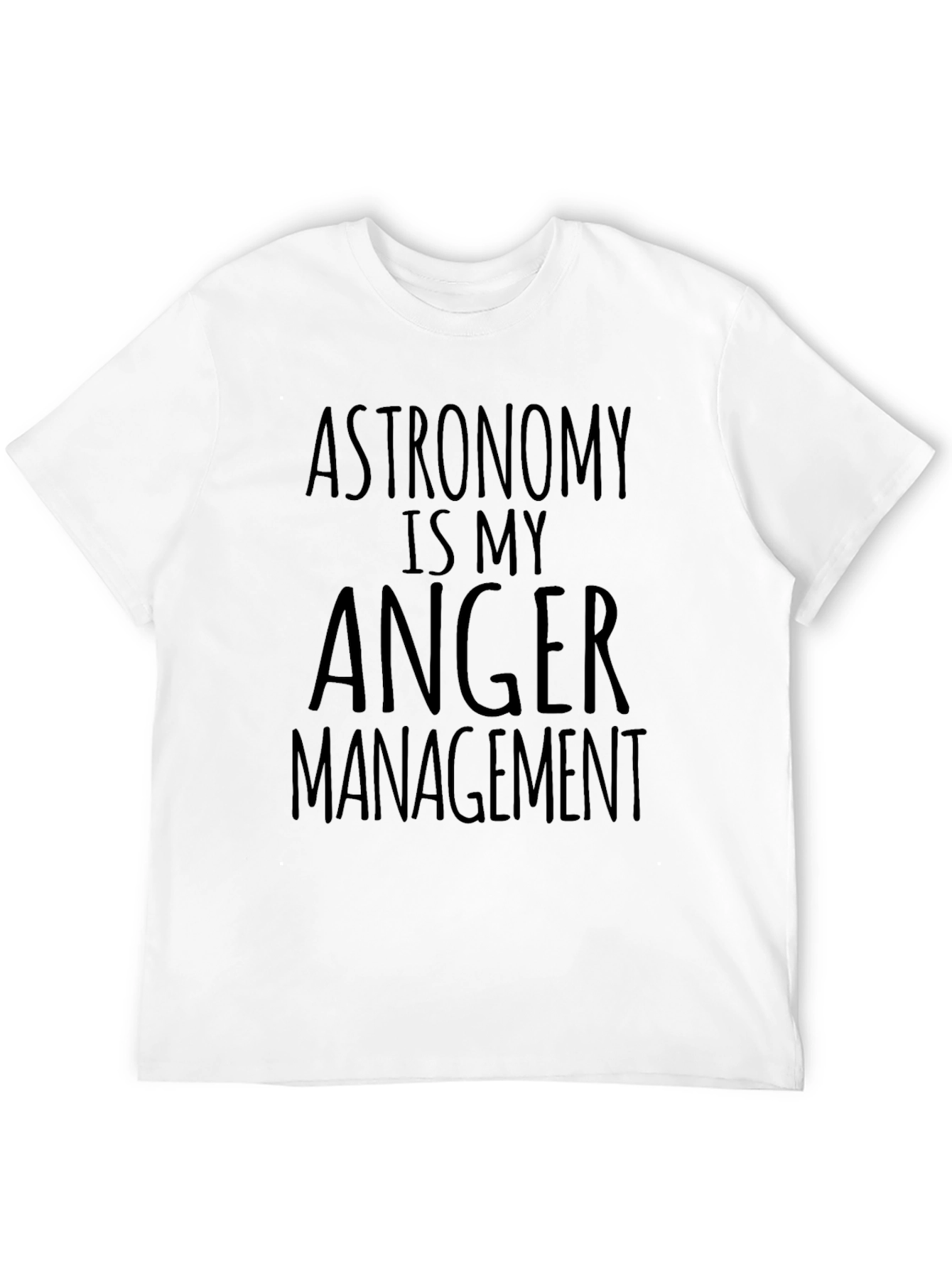 Astronomy Anger Management Black T-Shirt