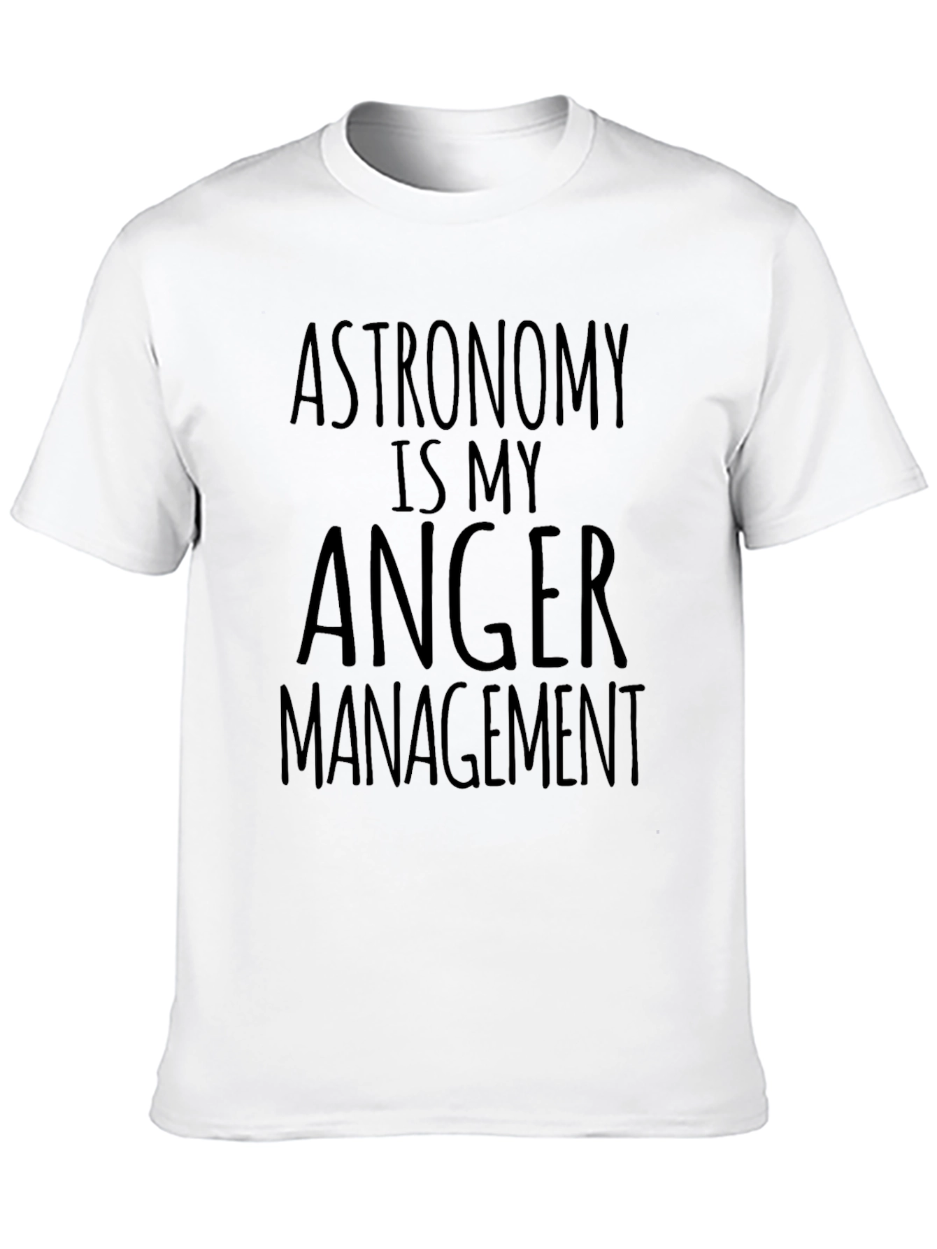 Astronomy Anger Management Black T-Shirt