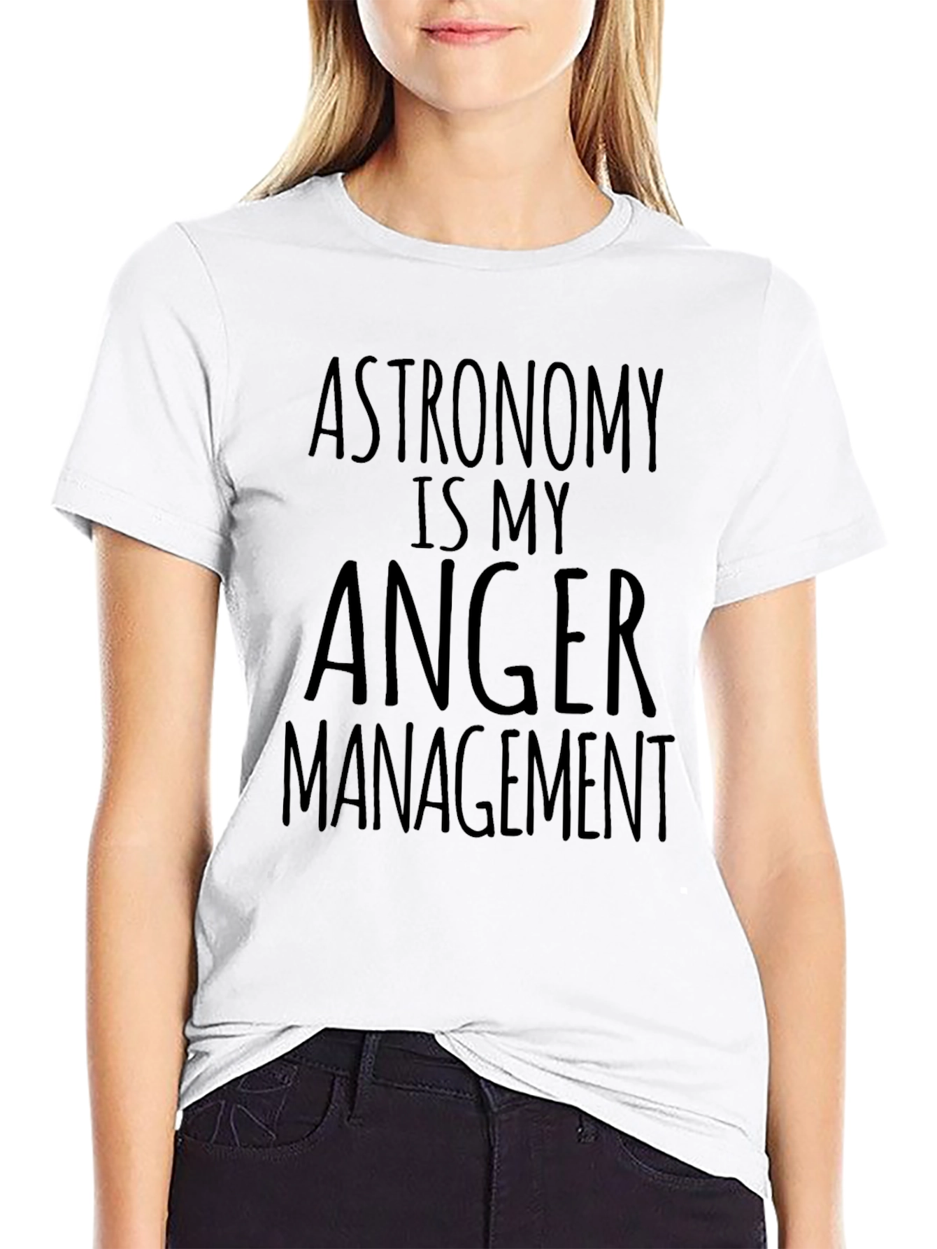 Astronomy Anger Management Black T-Shirt