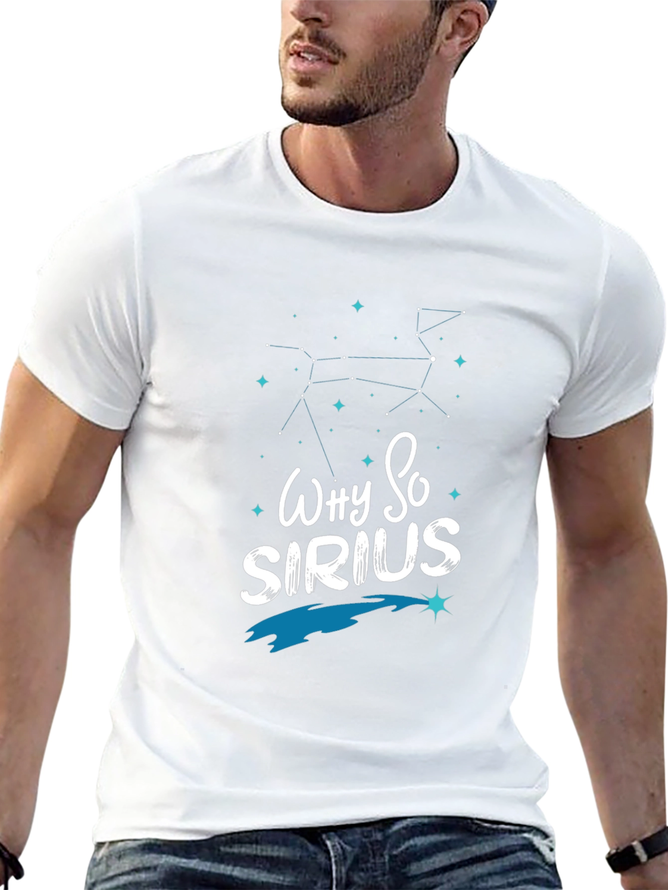 Why So Sirius Mens Black Graphic Tee