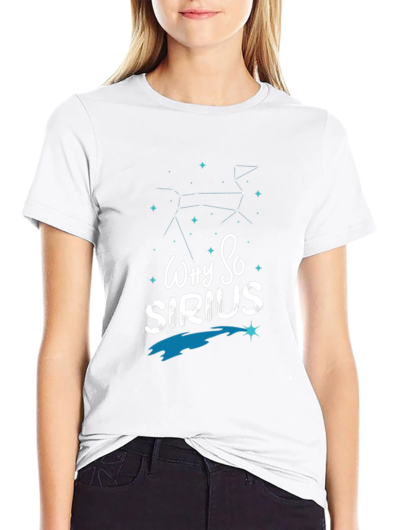 Why So Sirius Mens Black Graphic Tee