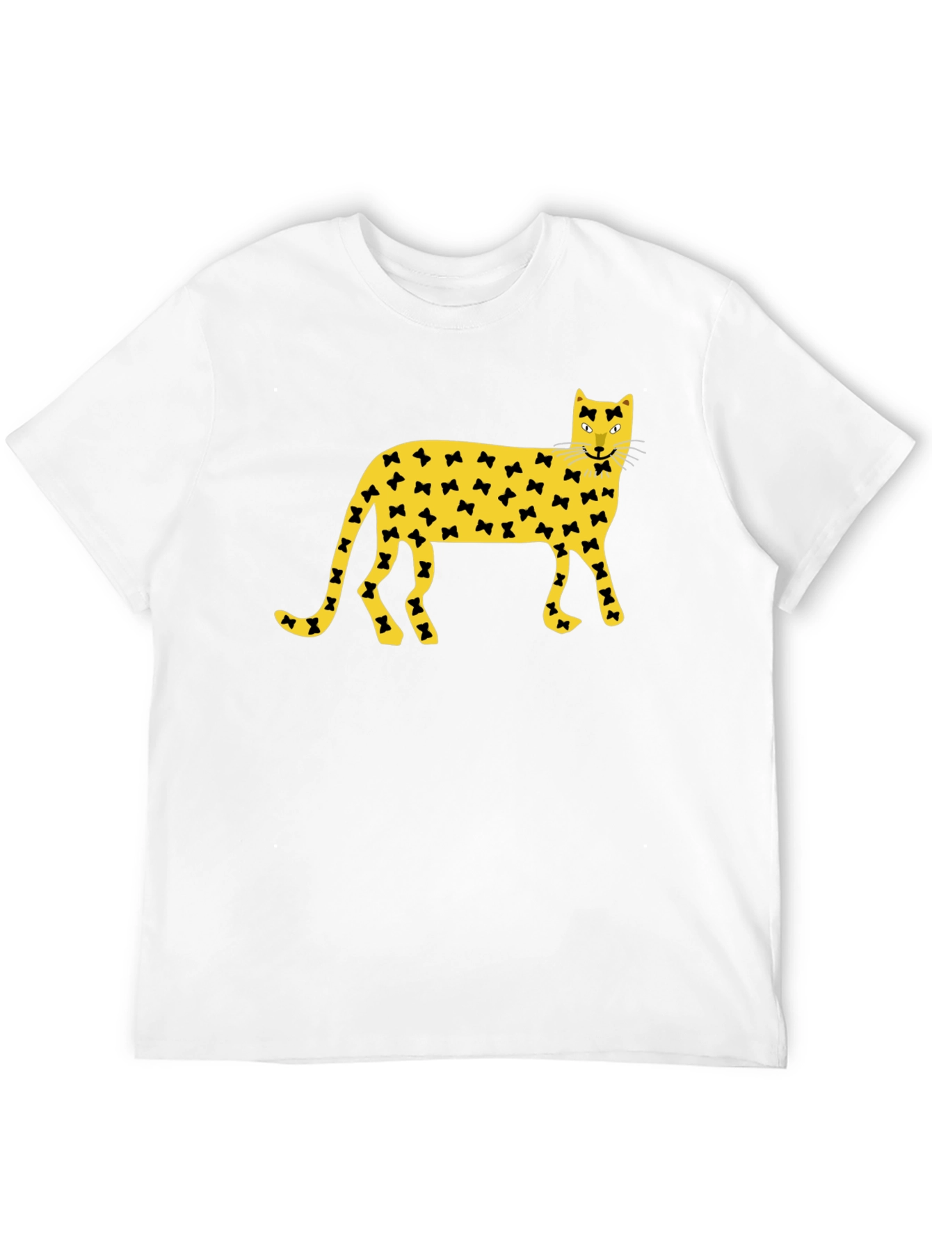 Bowtie Cat Graphic Black T-Shirt