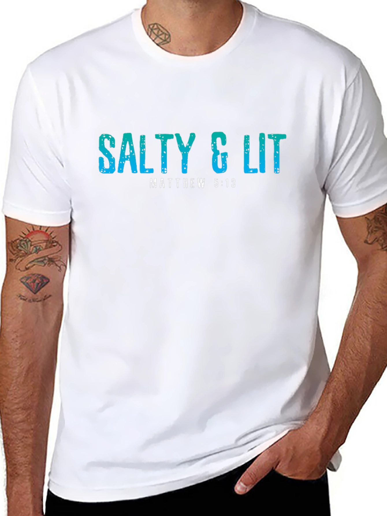 Salty & Lit Graphic Tee | Christian Apparel
